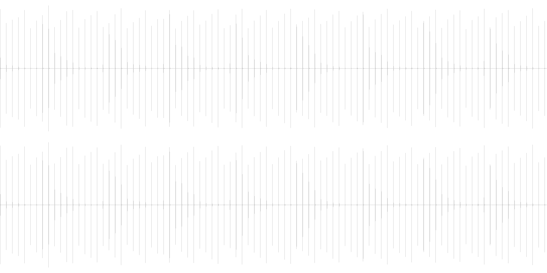 1秒を刻む音です。時計の音などに使用で…の未再生の波形