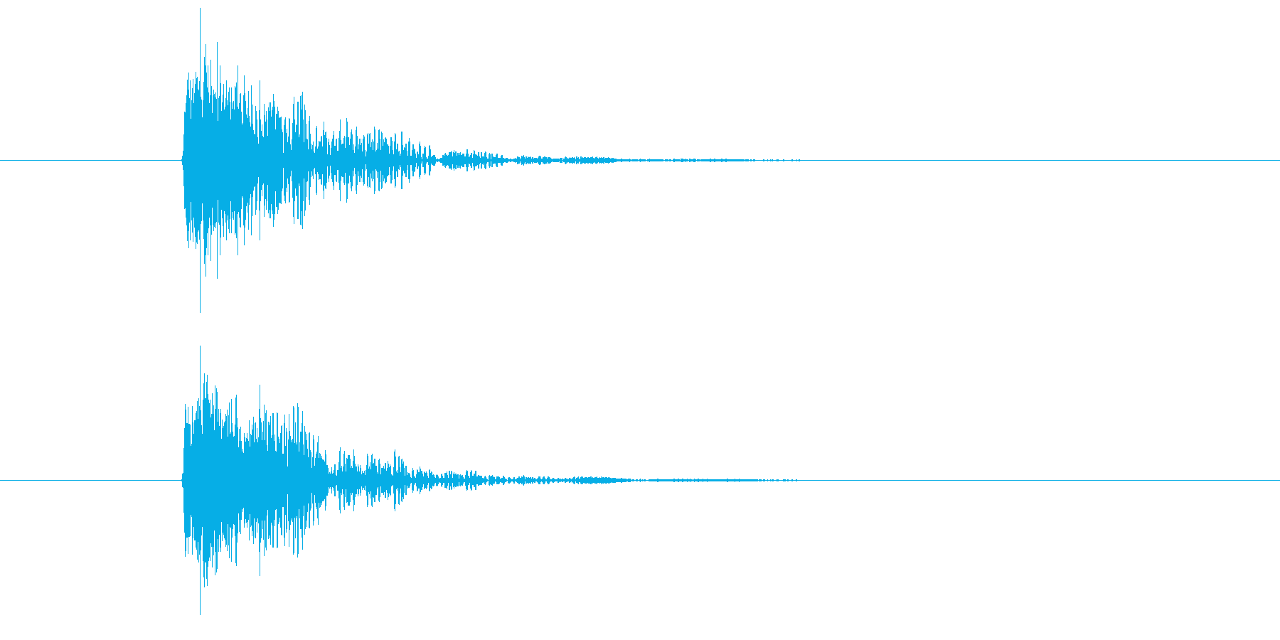 ドア(扉)開閉音の再生済みの波形