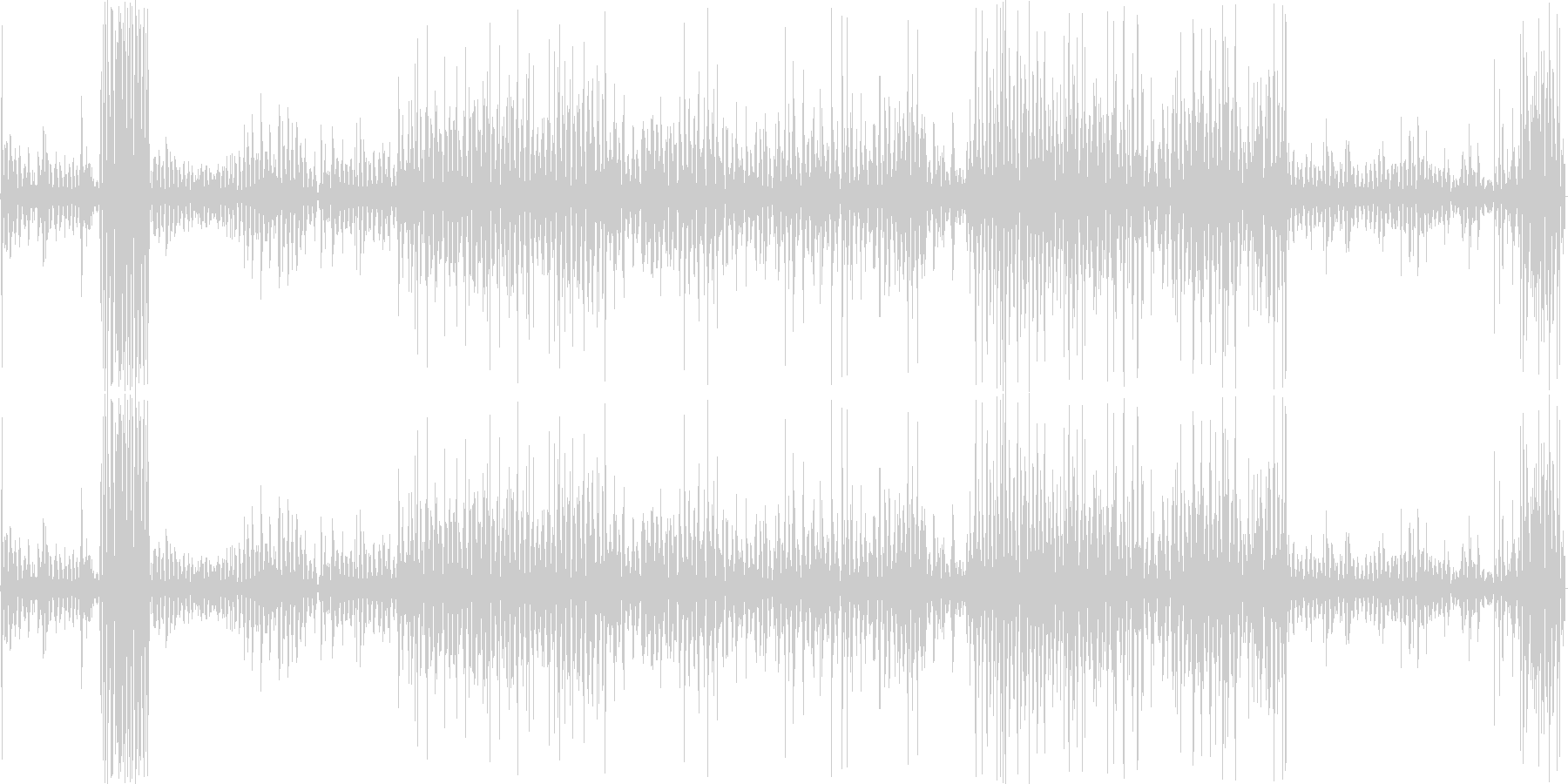 歯ブラシをしている音です。の未再生の波形