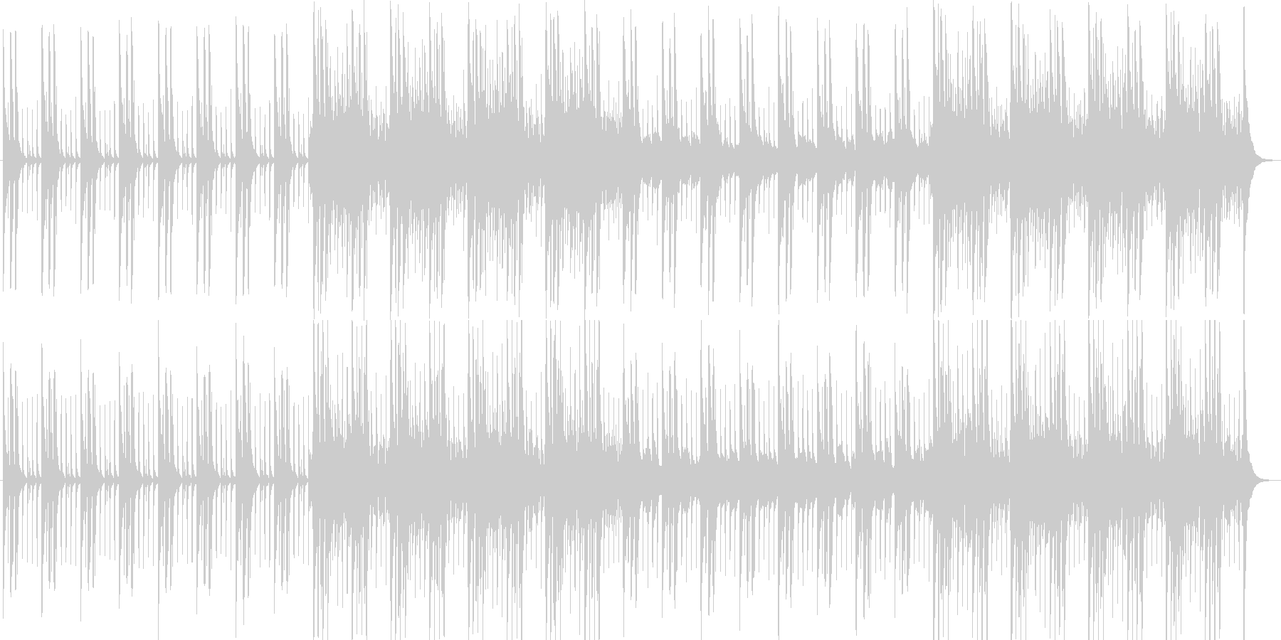 妖しげな曲の未再生の波形