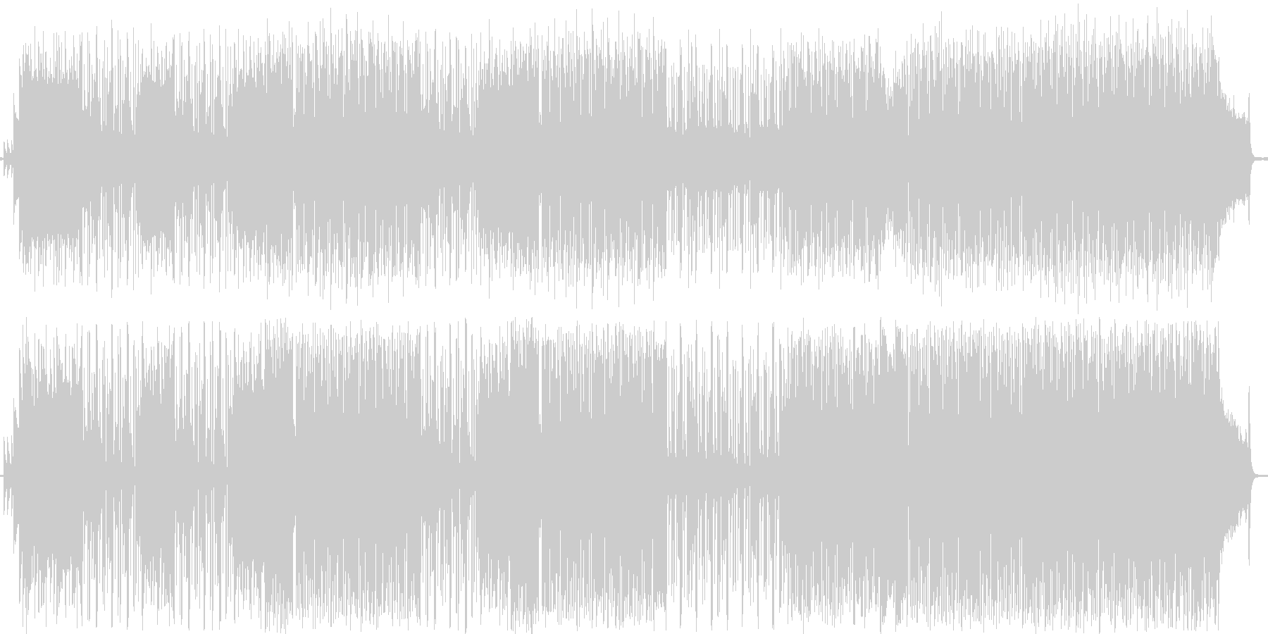 ロック風の曲です。の未再生の波形