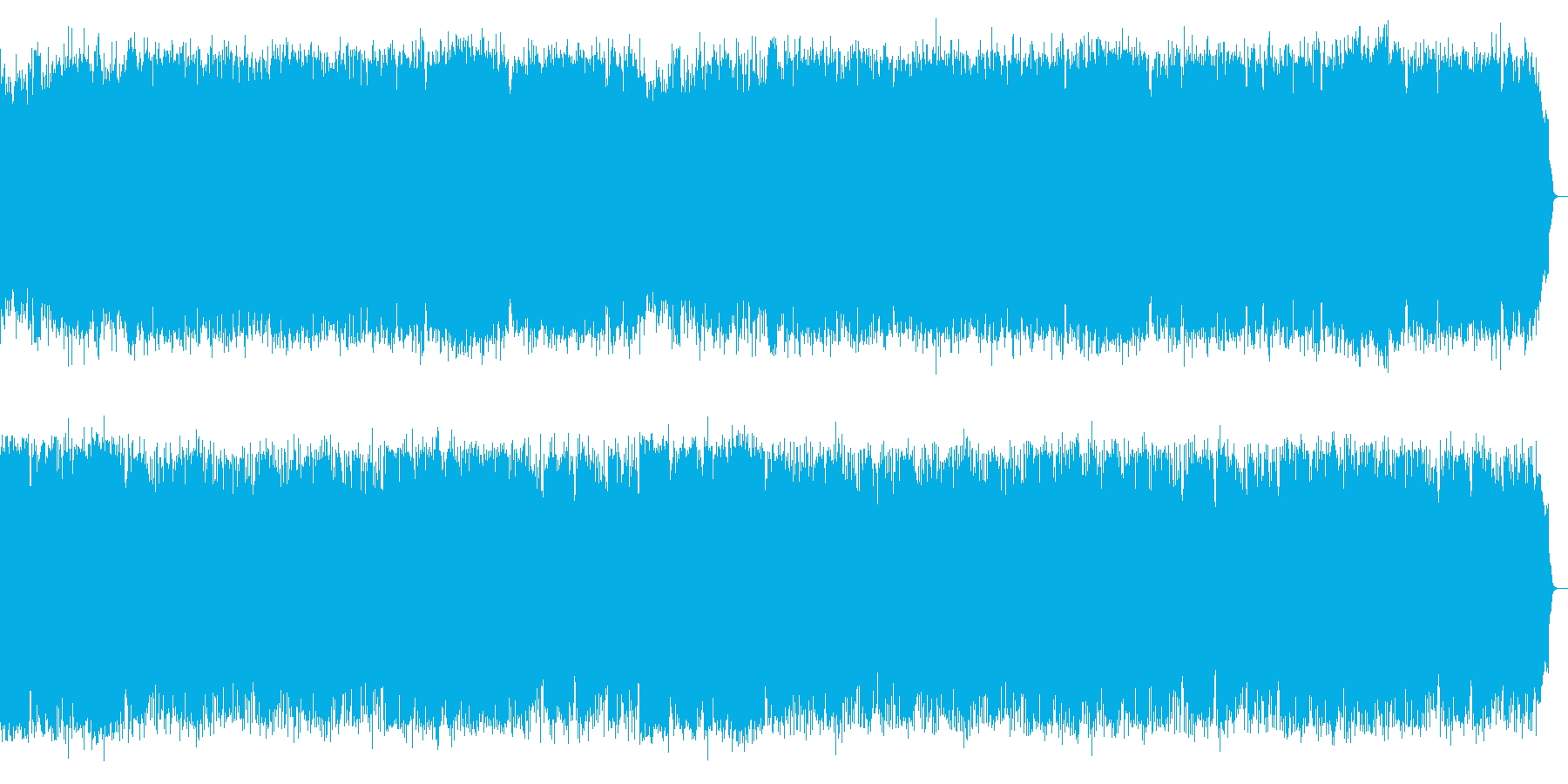 SAXほっこりする温かい曲風の再生済みの波形