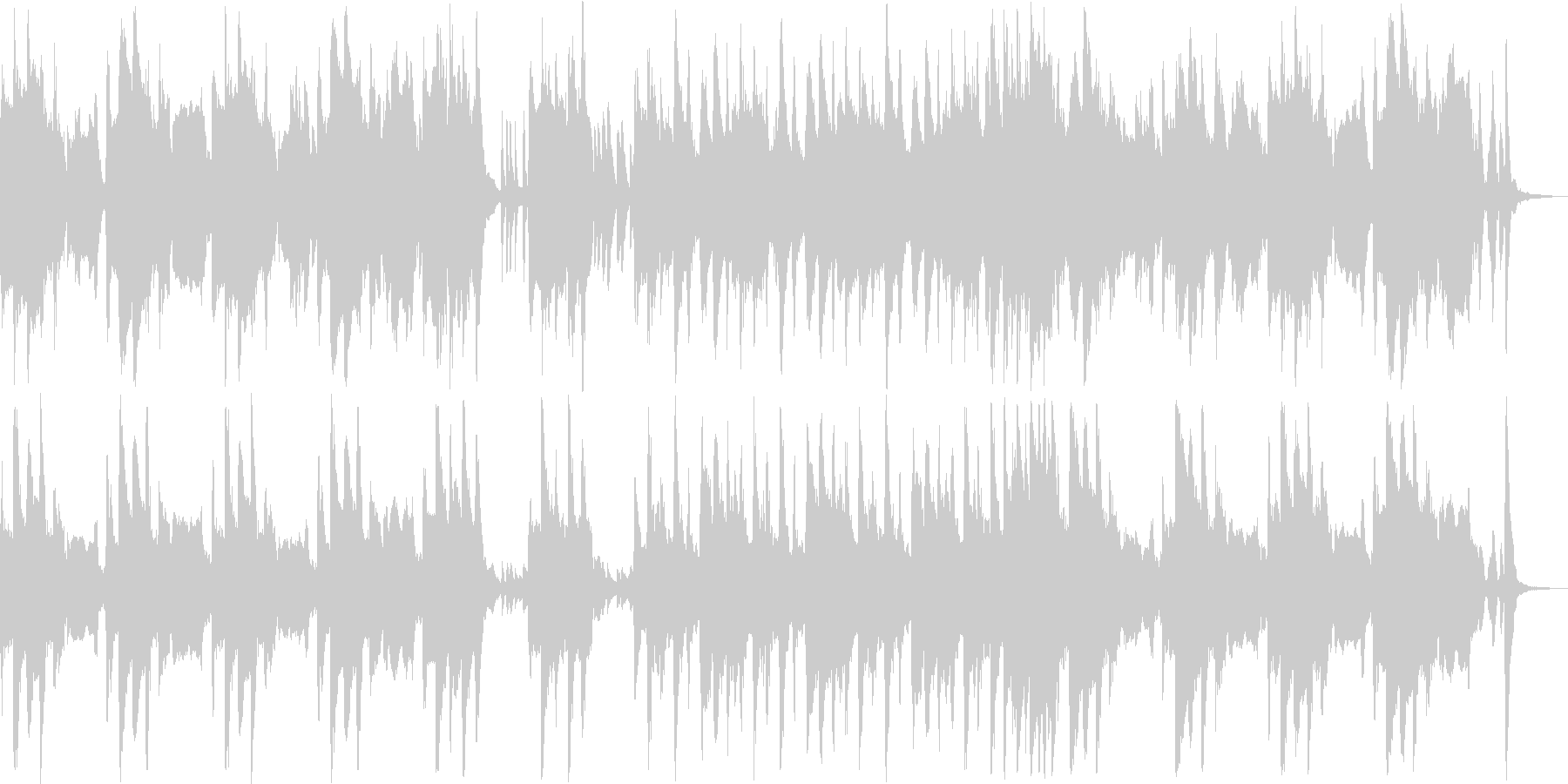 忍び込むシーンのコミカル曲の未再生の波形