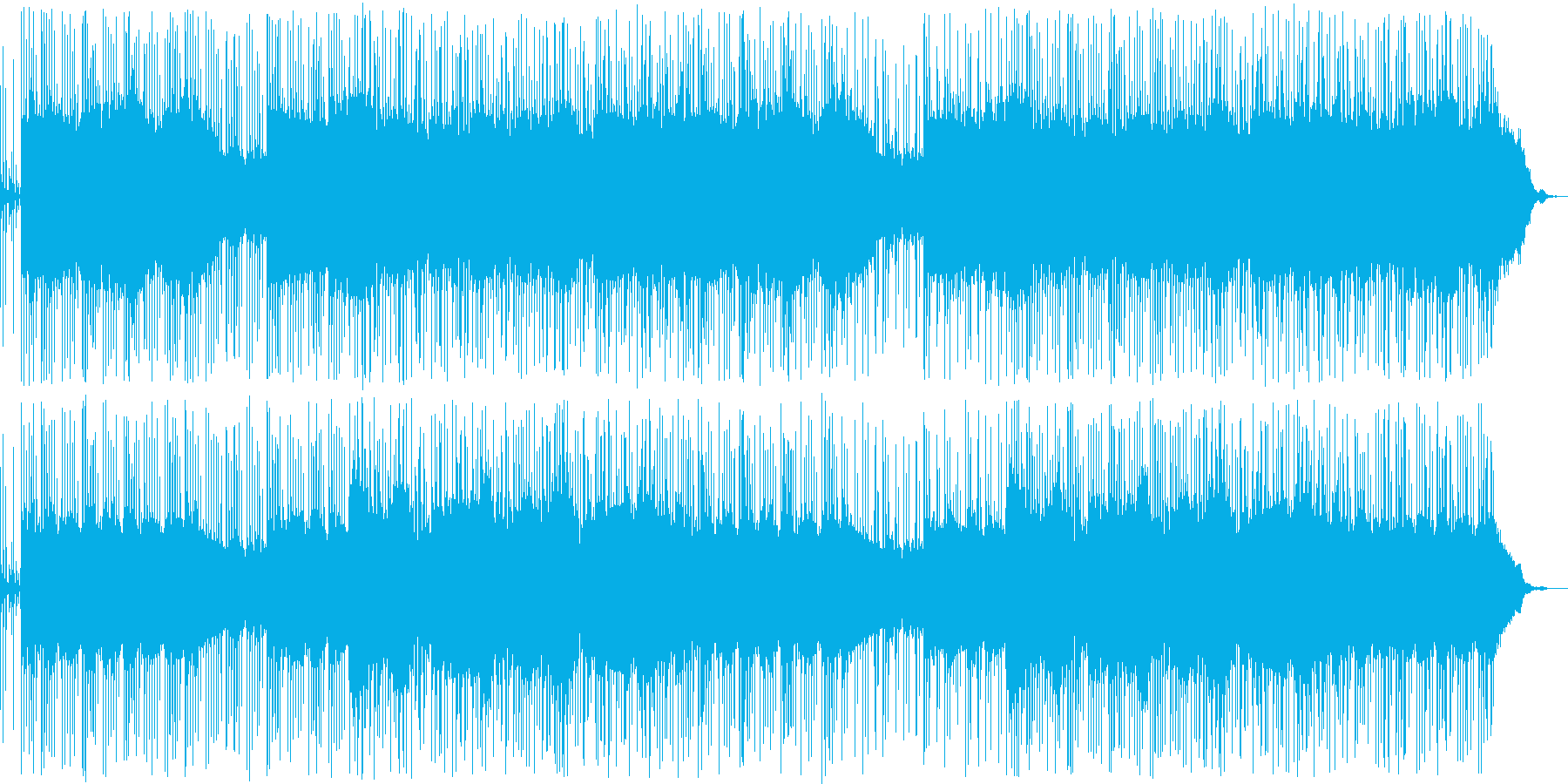 遠き道のりを歩く曲の再生済みの波形
