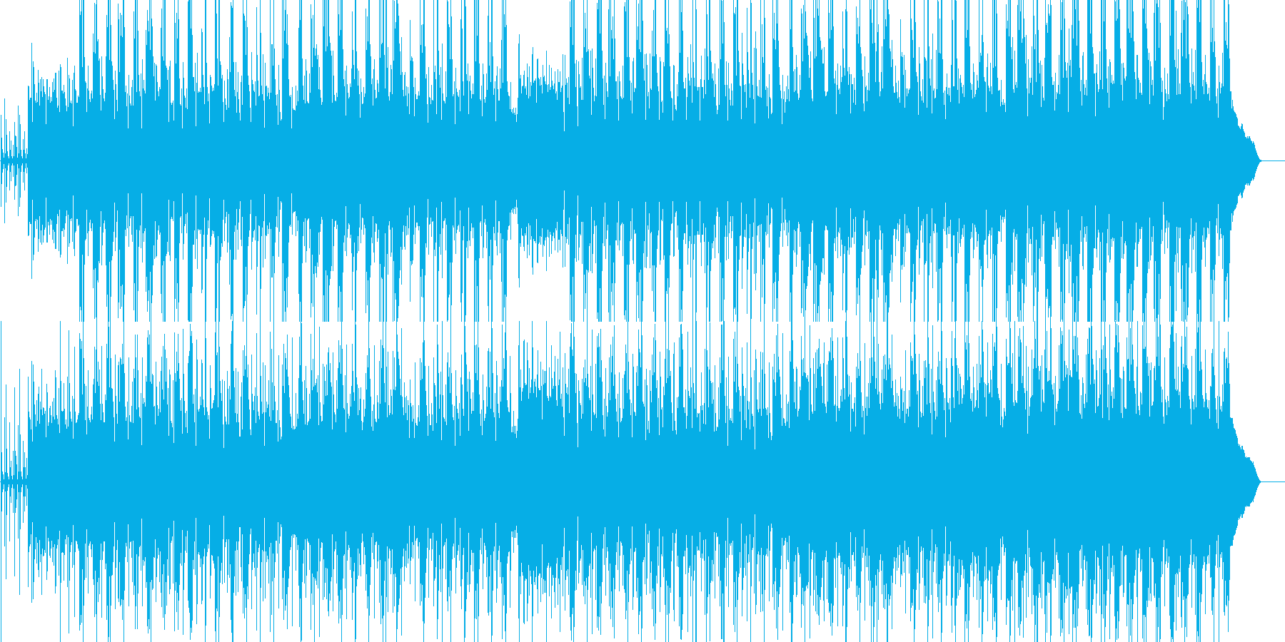 哀愁的なギターが特徴の落ち着いたBGMの再生済みの波形