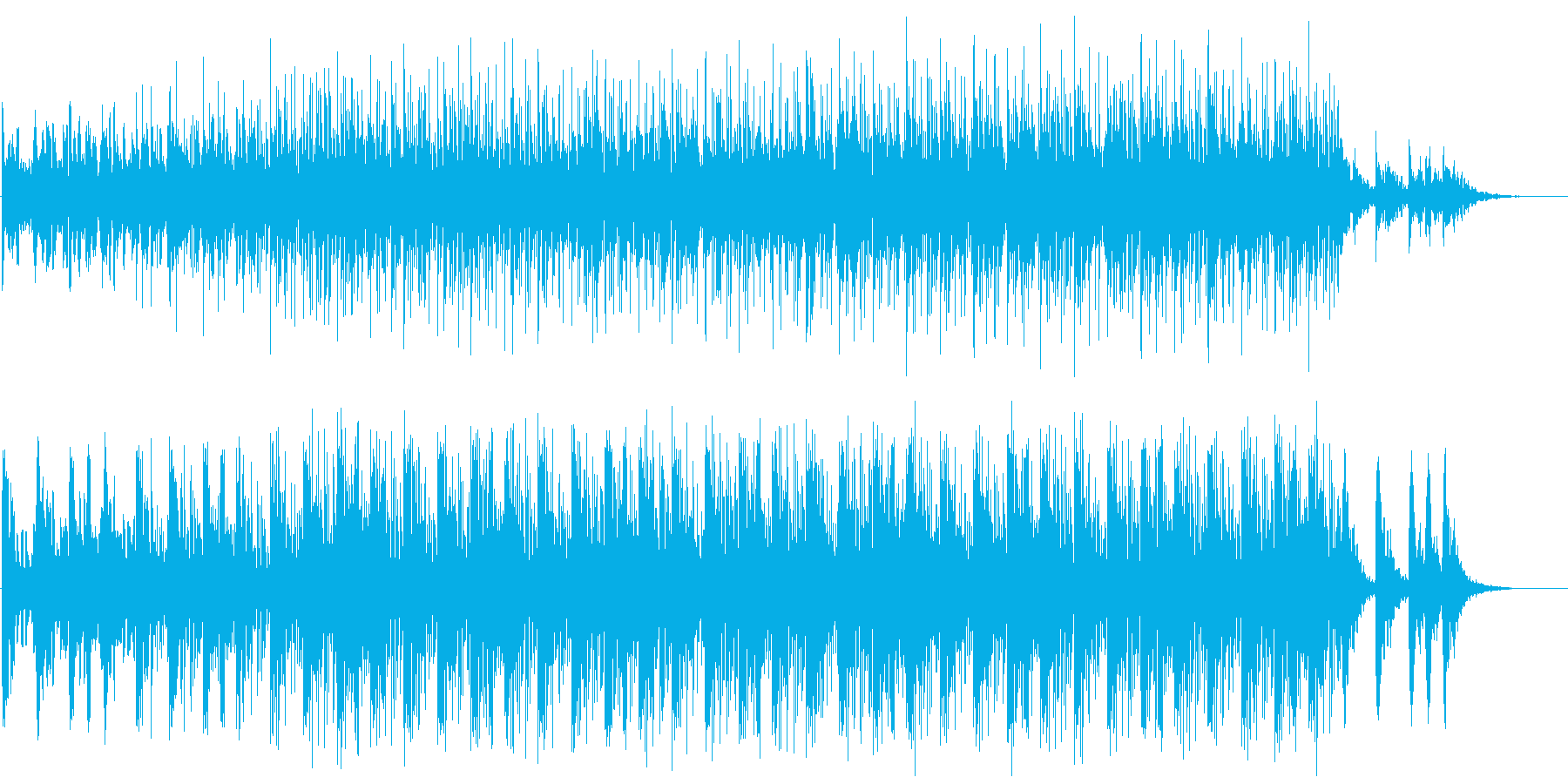 サイエンス系BGM(WAVファイル版)の再生済みの波形