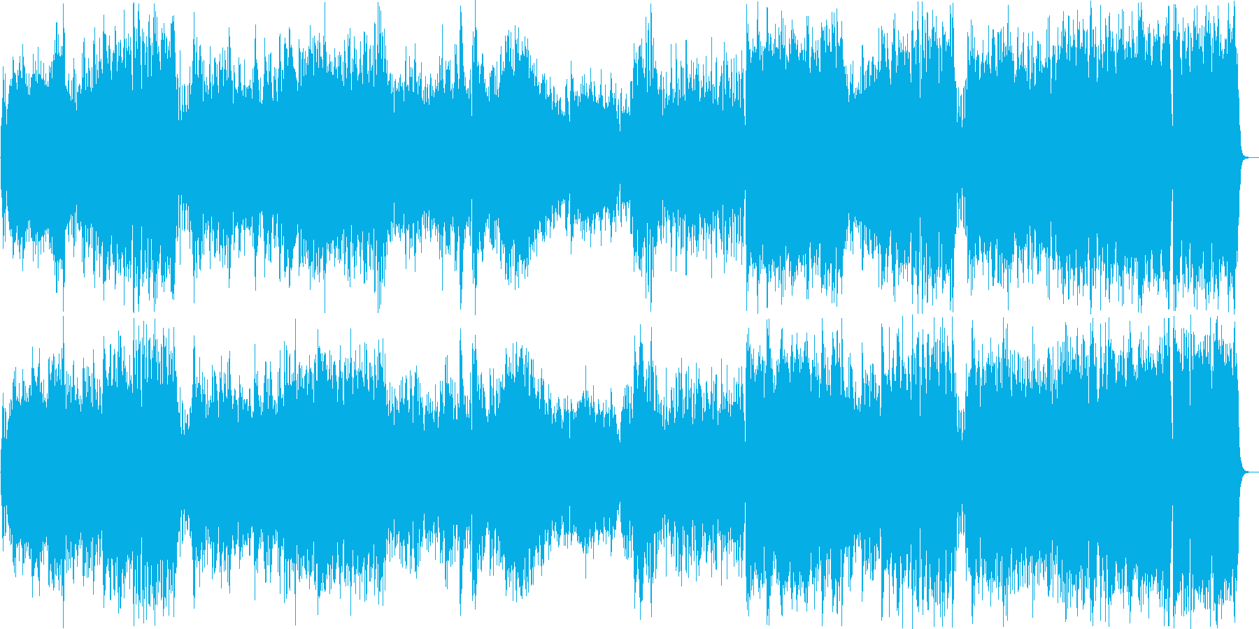 クリスマス曲もろびとこぞりて豪華アレンジの再生済みの波形