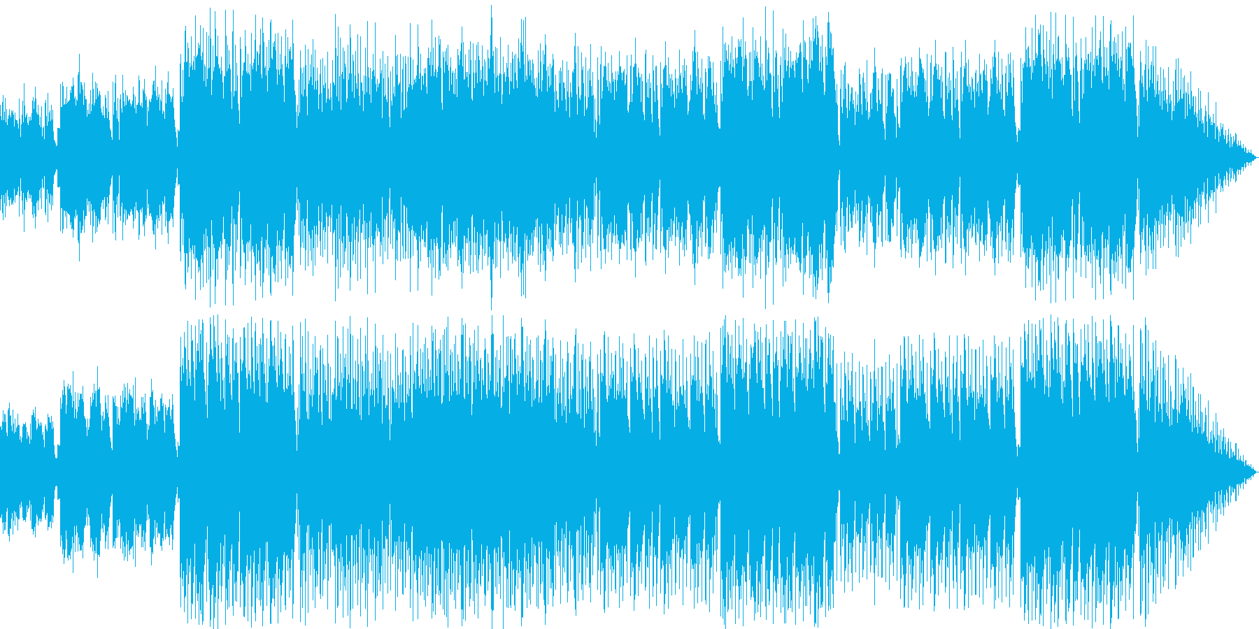 儚い雰囲気をもった民族音楽的な曲の再生済みの波形