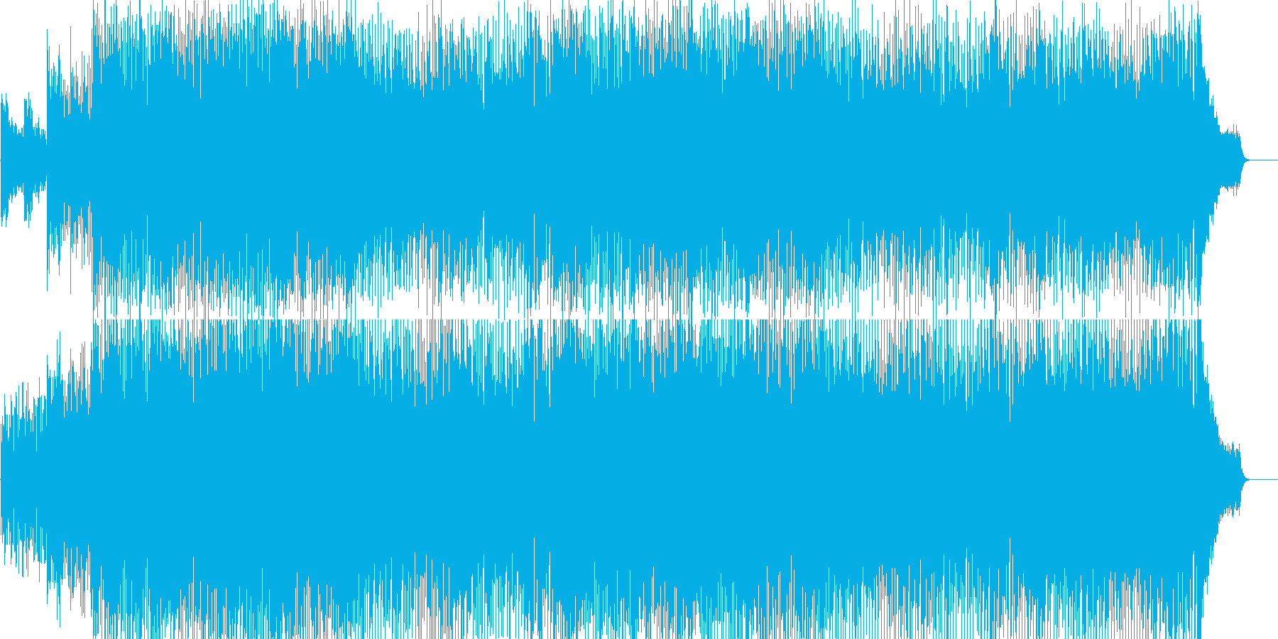 エキサイティングで溌剌としたフュージョンの再生済みの波形