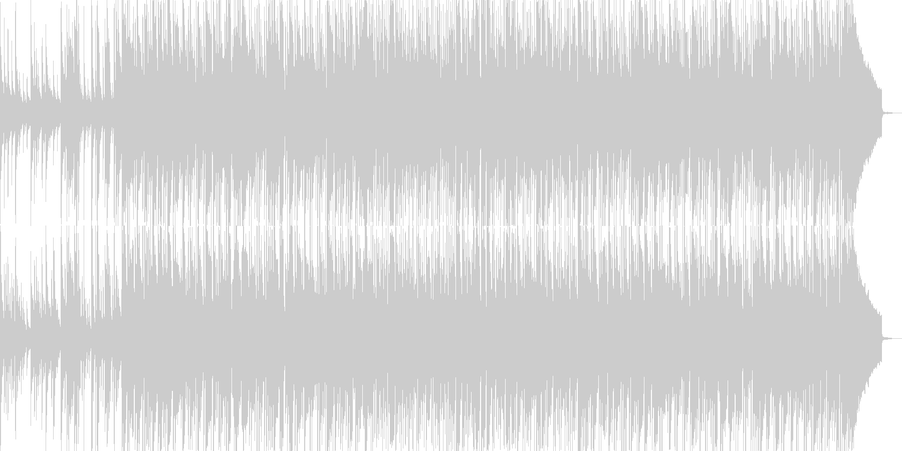 琴の音をフィーチャーした和風なBGMの未再生の波形