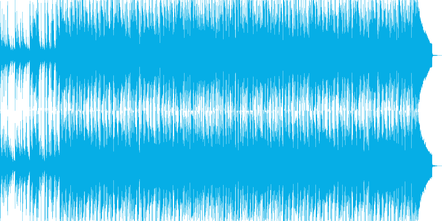 琴の音をフィーチャーした和風なBGMの再生済みの波形