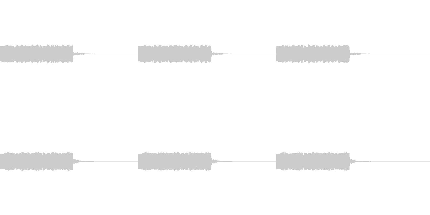 定番着信音、アラーム音の未再生の波形