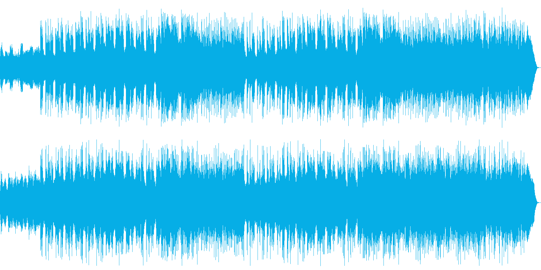 ヘビーメタル ダークな魔族系フィールド曲の再生済みの波形