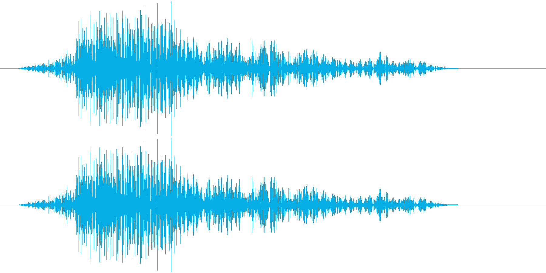 剣や刀の風切り音 01の再生済みの波形