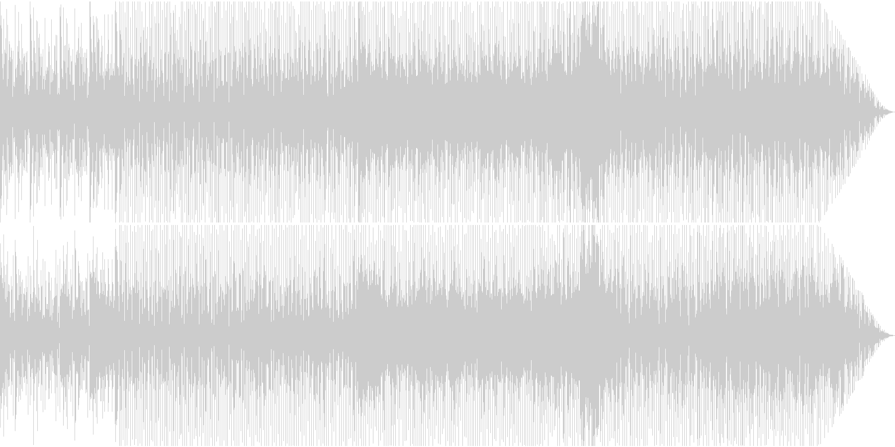 軽快なリズムに秋のような涼しさを感じる曲の未再生の波形