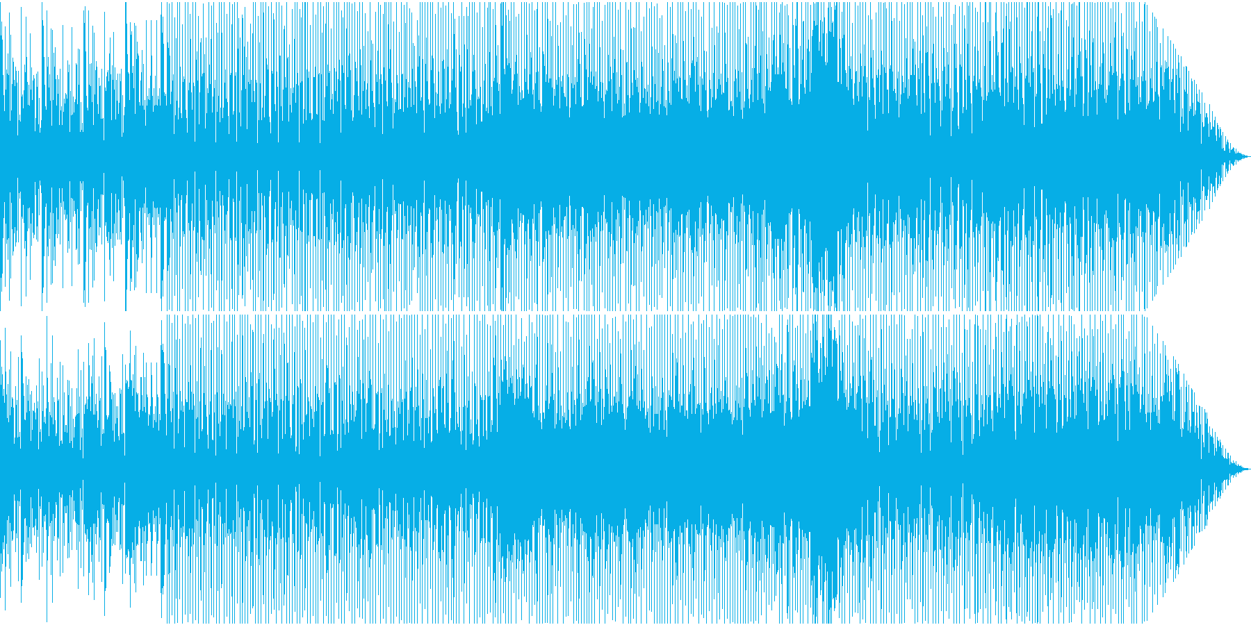 軽快なリズムに秋のような涼しさを感じる曲の再生済みの波形