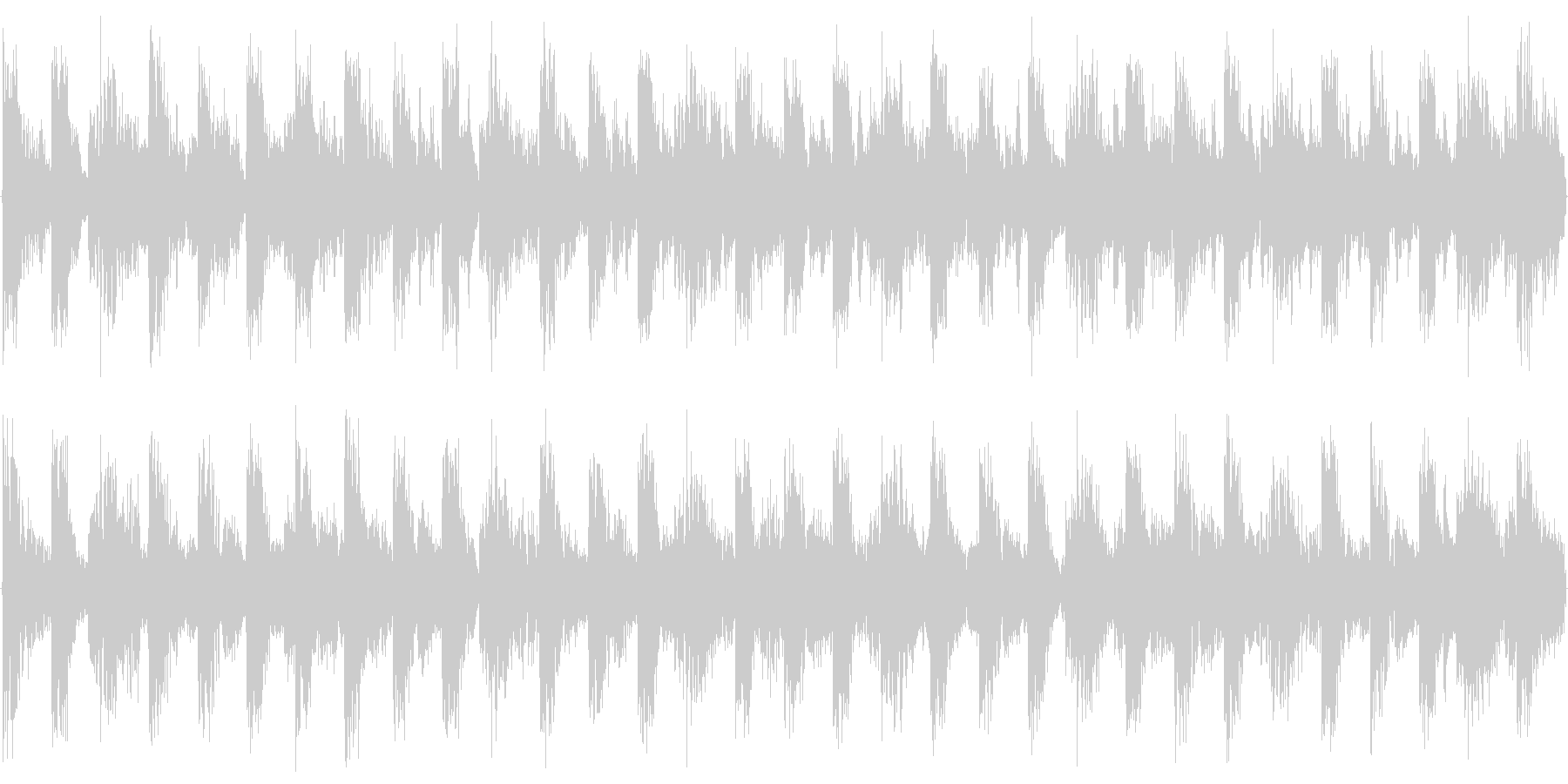 ハウス系のドラムを強調した楽曲です。の未再生の波形