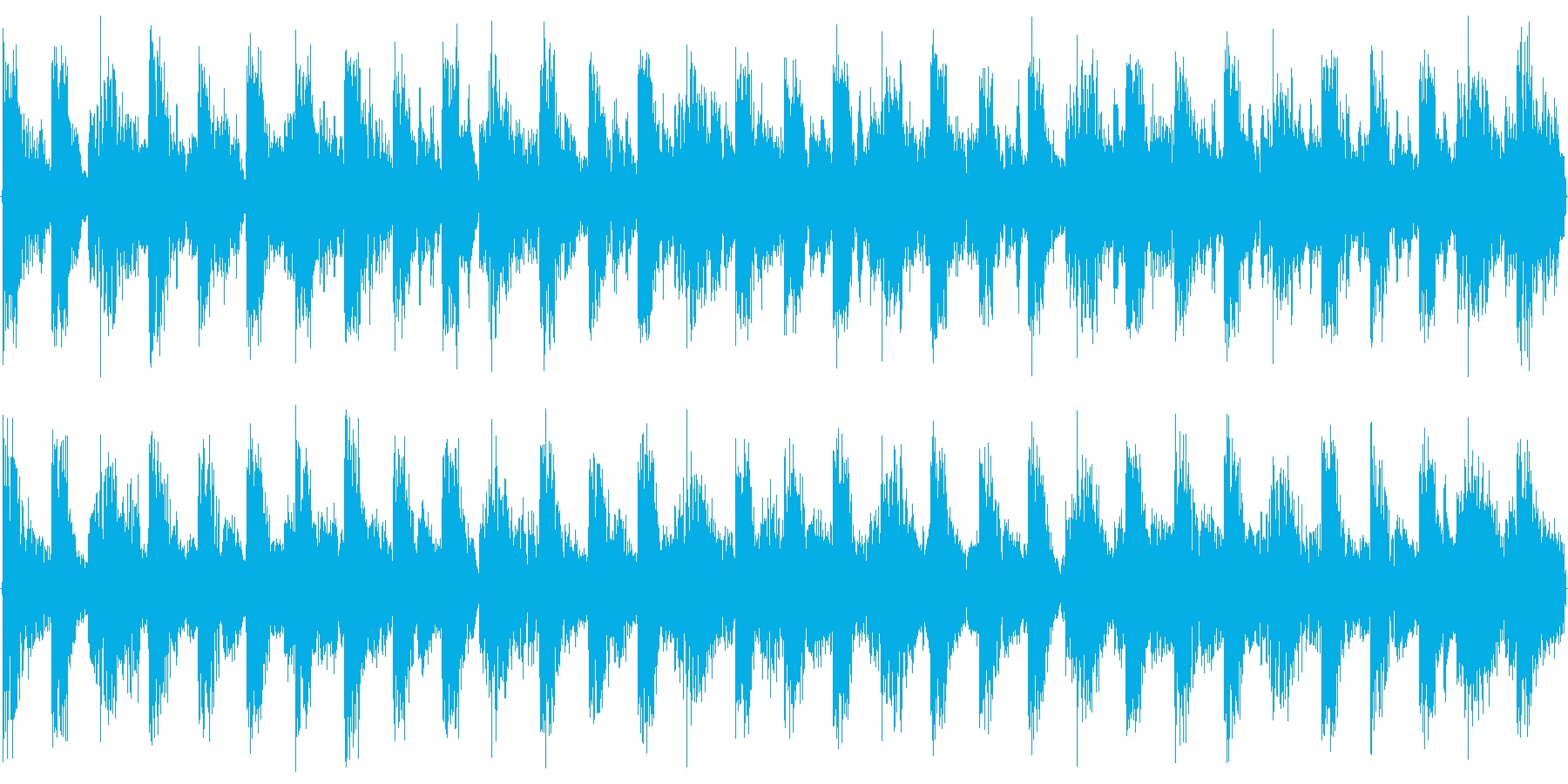 ハウス系のドラムを強調した楽曲です。の再生済みの波形
