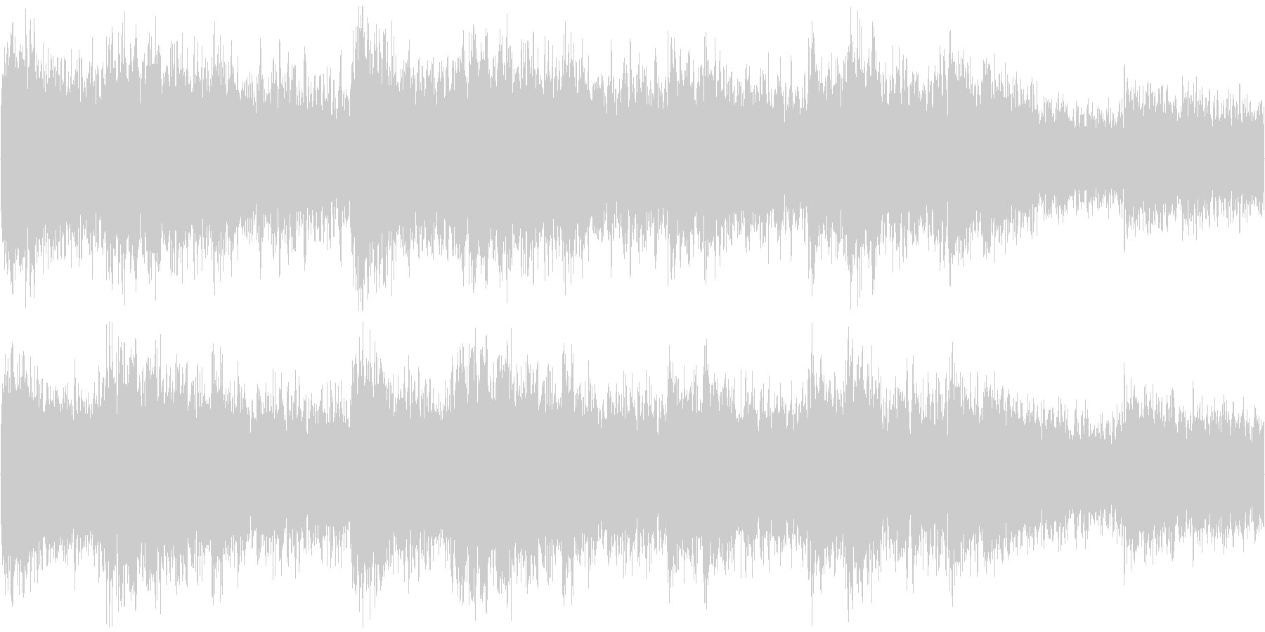重々しい情景の楽曲の未再生の波形