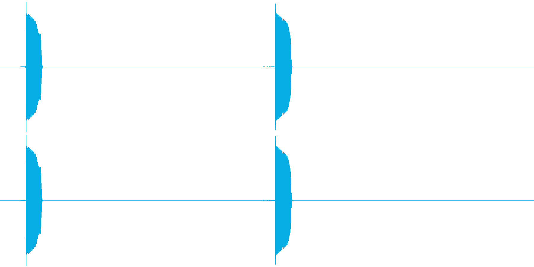 クリック系の短い効果音です。の再生済みの波形