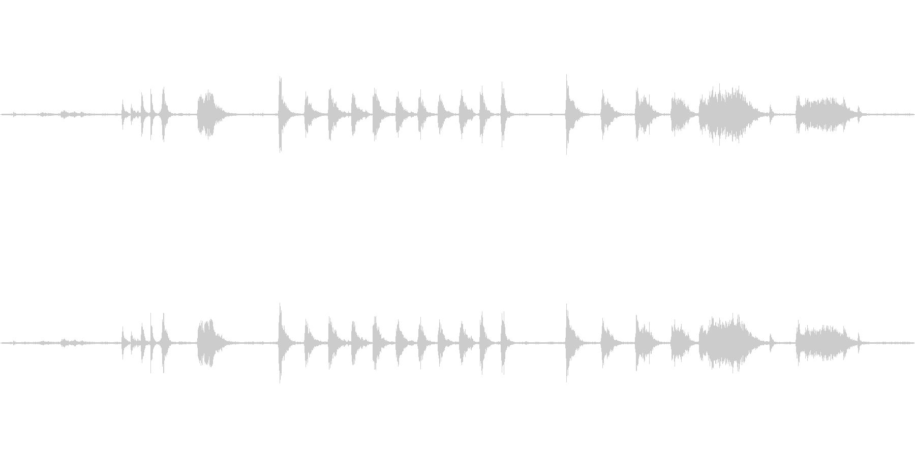 フードプロセッサーの開閉・動作音ですの未再生の波形