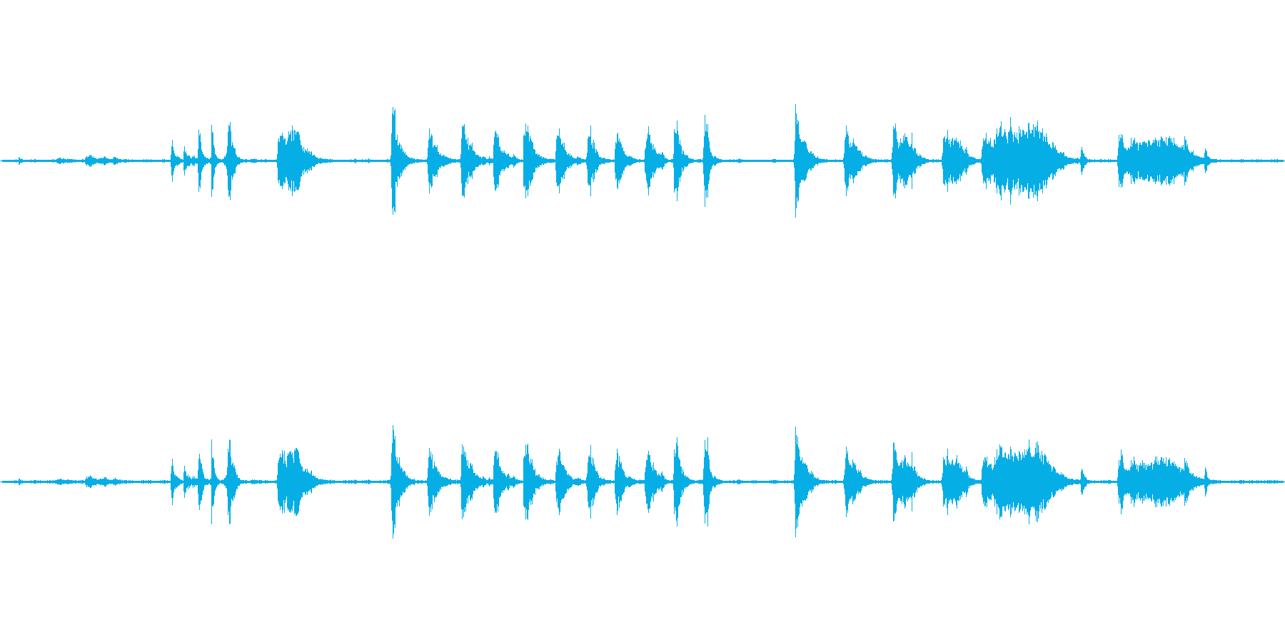フードプロセッサーの開閉・動作音ですの再生済みの波形