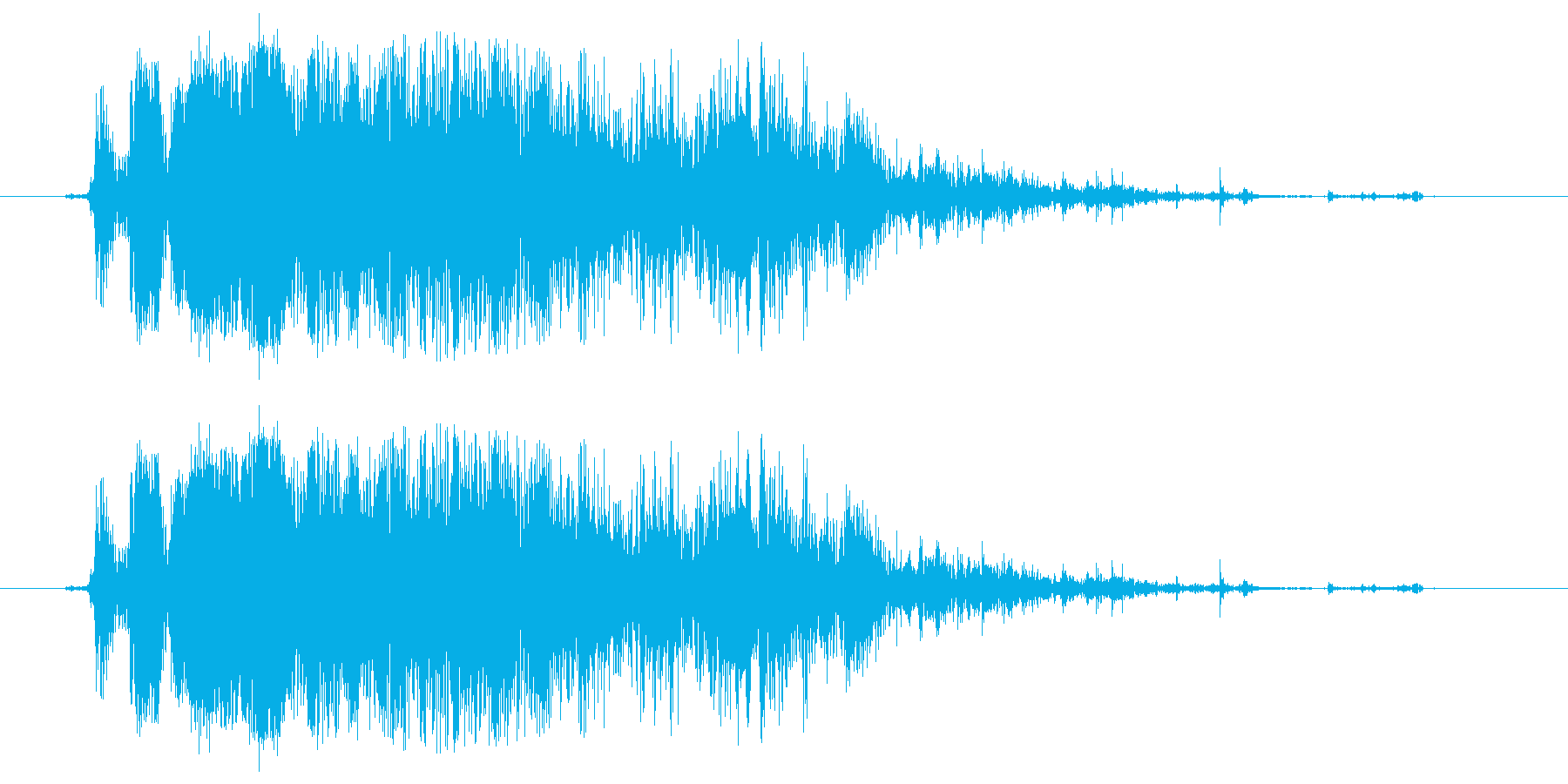 氷 沢山の氷がガシャンと鳴る音の再生済みの波形