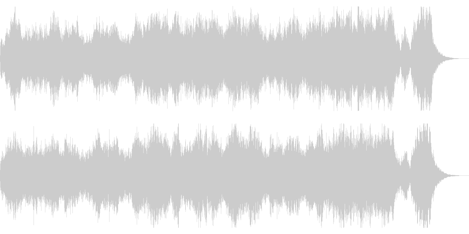 ファンタジーな短めなオーケストラBGM の未再生の波形