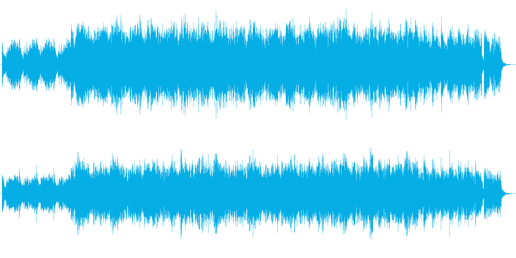 春の海のような和風のお琴の曲です。の再生済みの波形