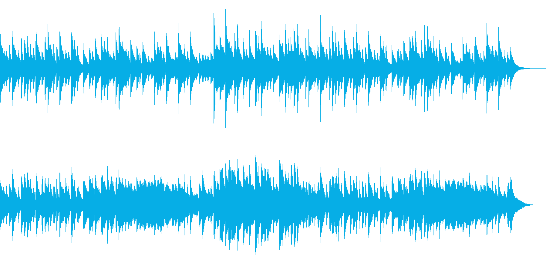 琴や尺八を使った、和風のテイストの楽曲…の再生済みの波形