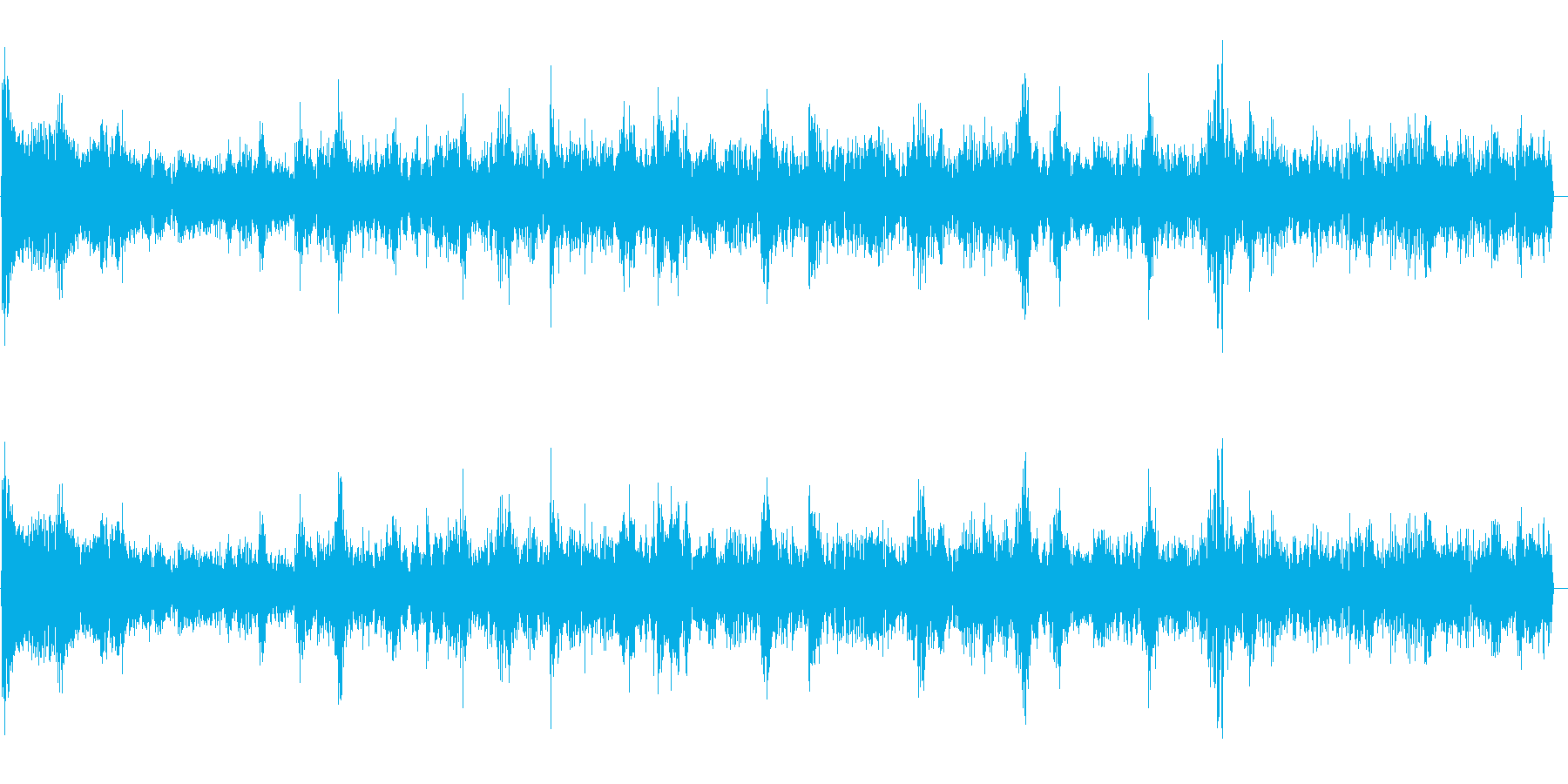 泡の音(大量、小さい泡、水流)の再生済みの波形