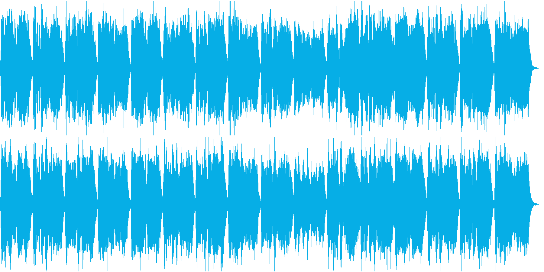 表彰式の定番曲・ヘンデルの得賞歌の再生済みの波形