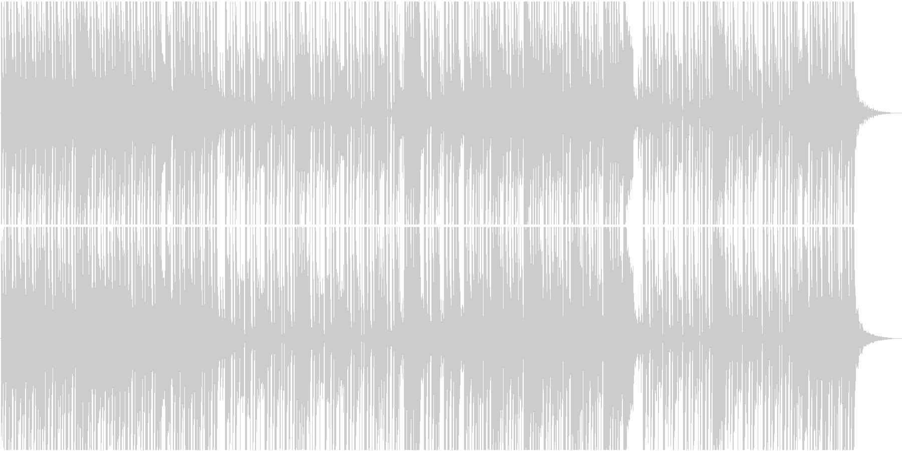 外国人が感じる和風楽曲/メロなしの未再生の波形