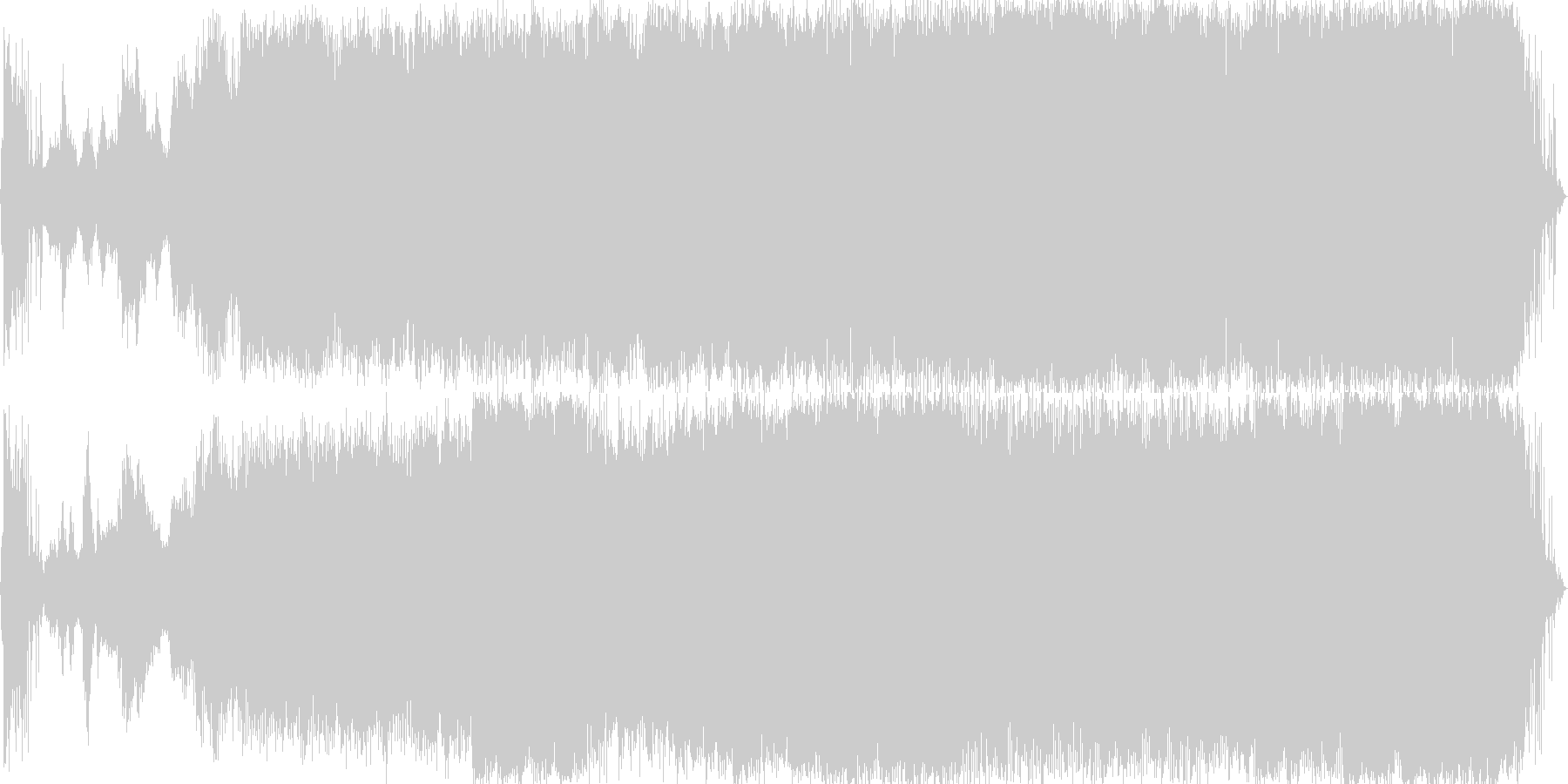 大自然をテーマにした壮大でテンポのいい曲の未再生の波形