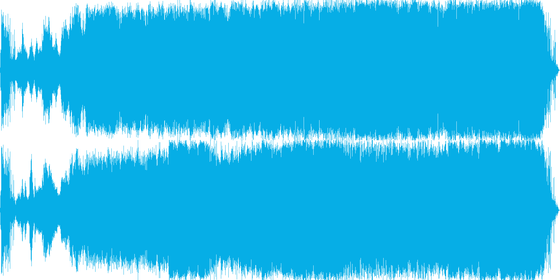 大自然をテーマにした壮大でテンポのいい曲の再生済みの波形