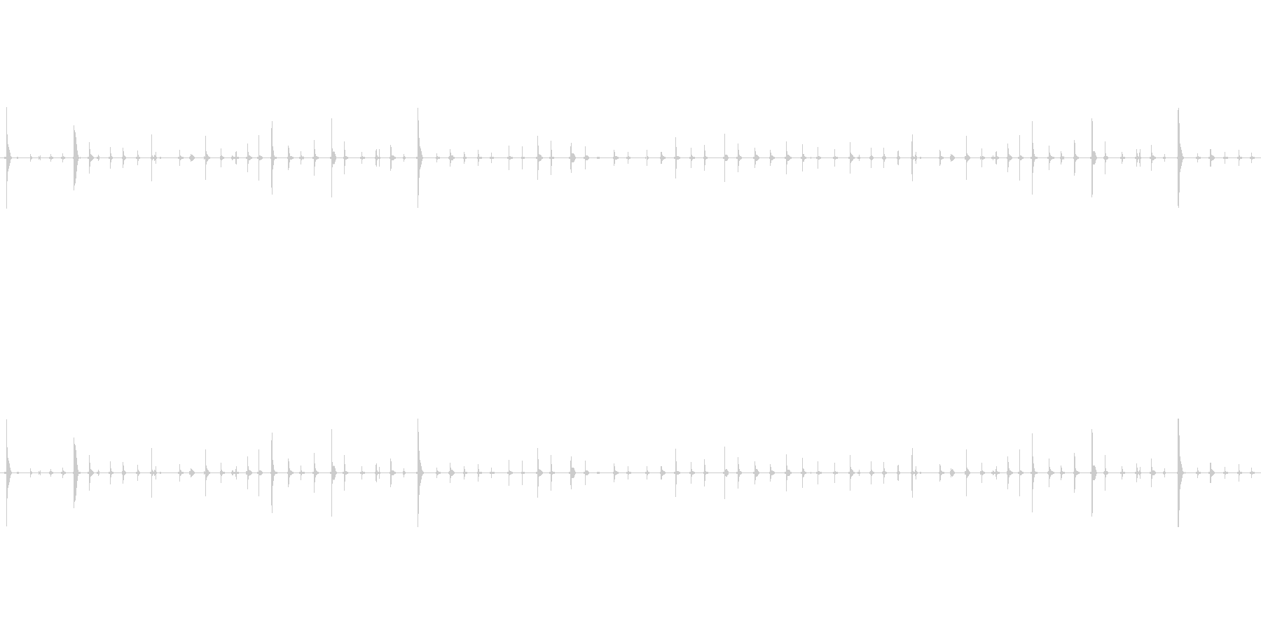 チャポンチャポン(水が滴る音)の未再生の波形