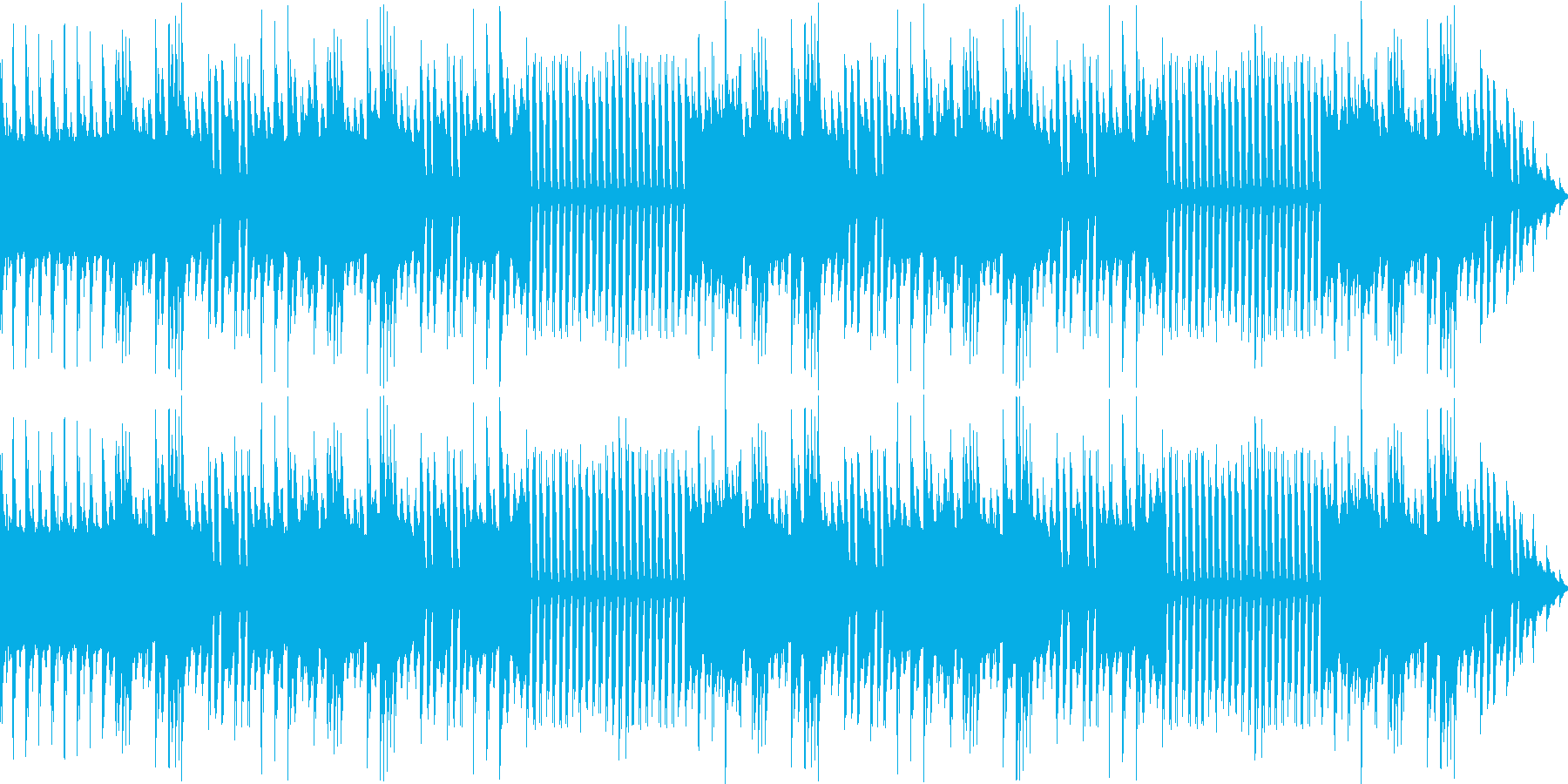 お正月にぴったりの和風の趣きがあるBGMの再生済みの波形