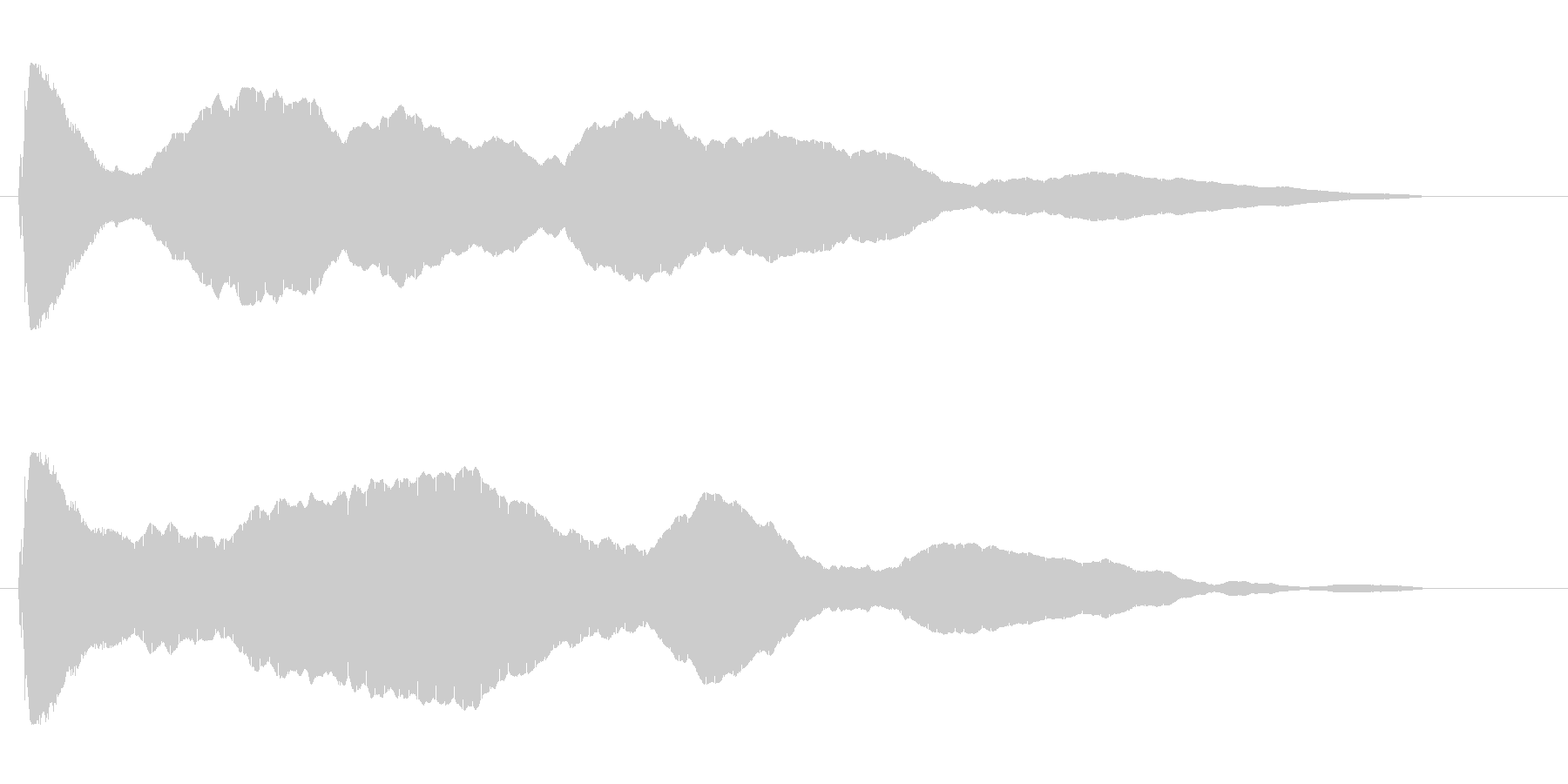 キュイーン (レーダー音)の未再生の波形