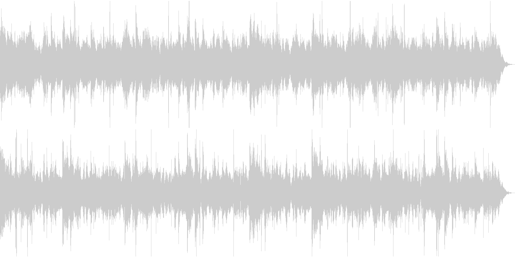 廃墟をイメージしたホラー曲の未再生の波形