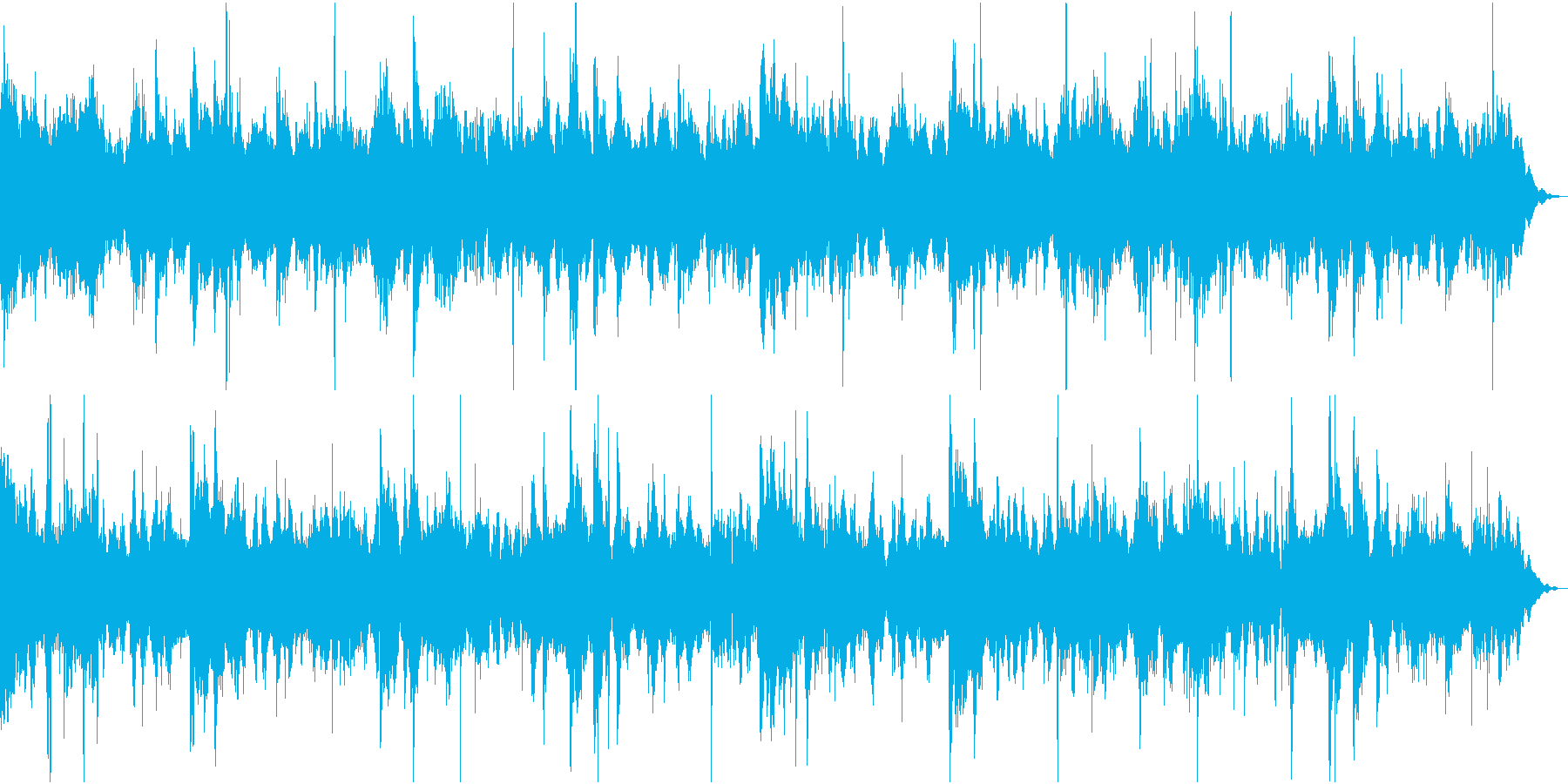 廃墟をイメージしたホラー曲の再生済みの波形