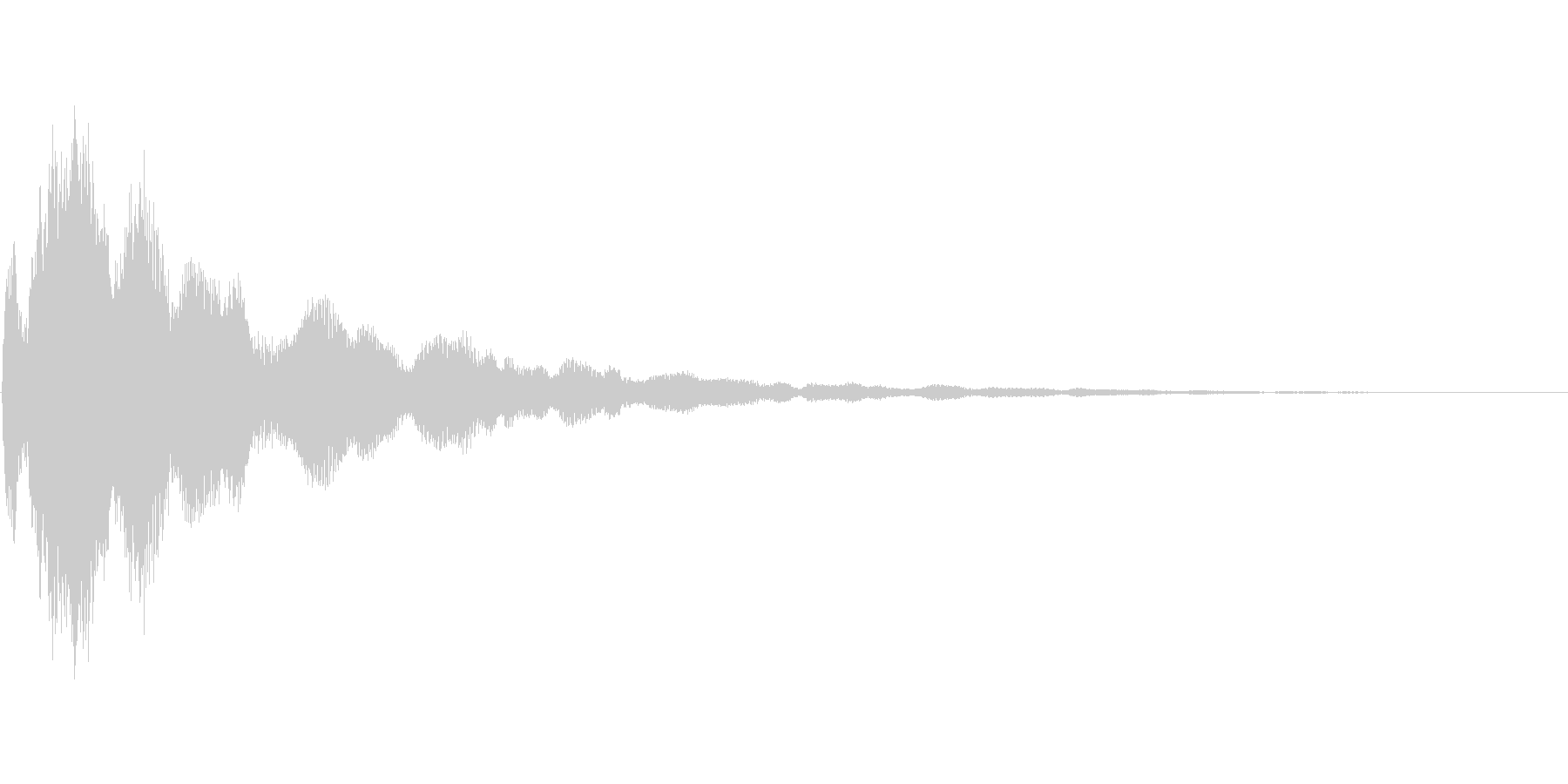 アプリのタッチ音の未再生の波形