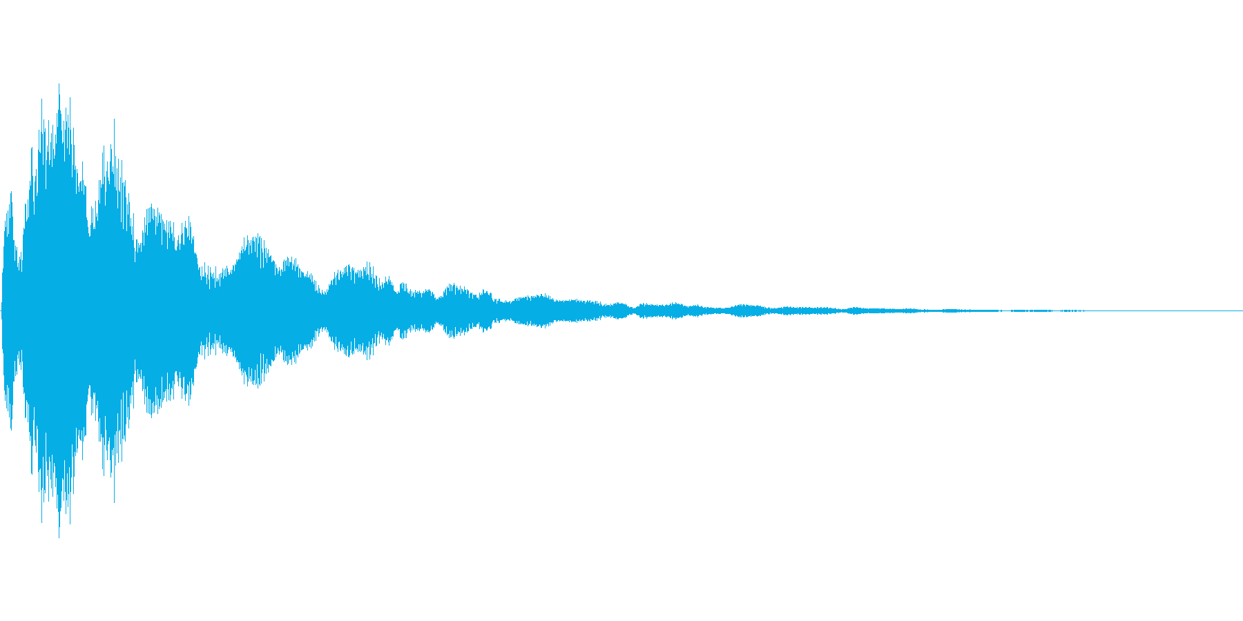 アプリのタッチ音の再生済みの波形