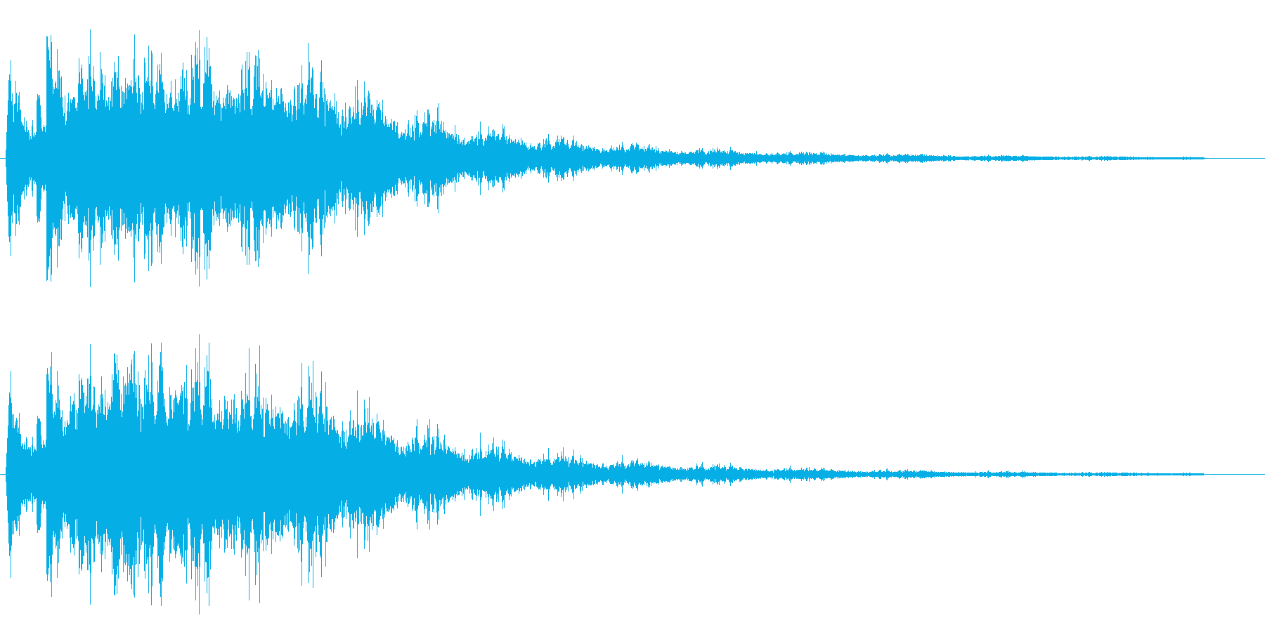 チュルチュル(甲高い擦れあう効果音)の再生済みの波形