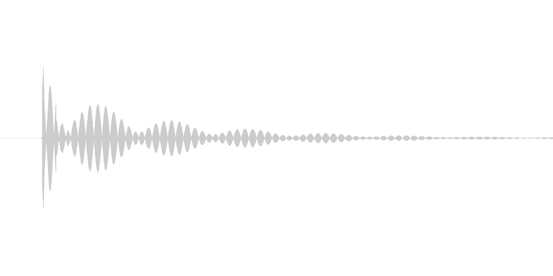 【アプリ】画面タッチした時の音「ポン」の未再生の波形