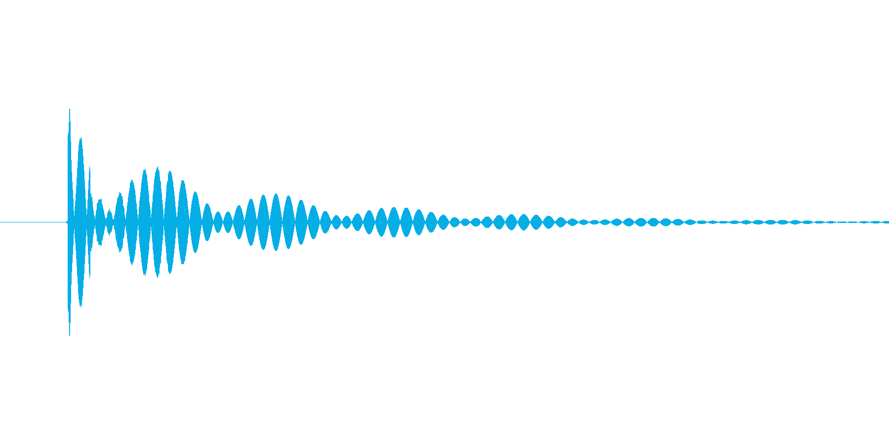 【アプリ】画面タッチした時の音「ポン」の再生済みの波形