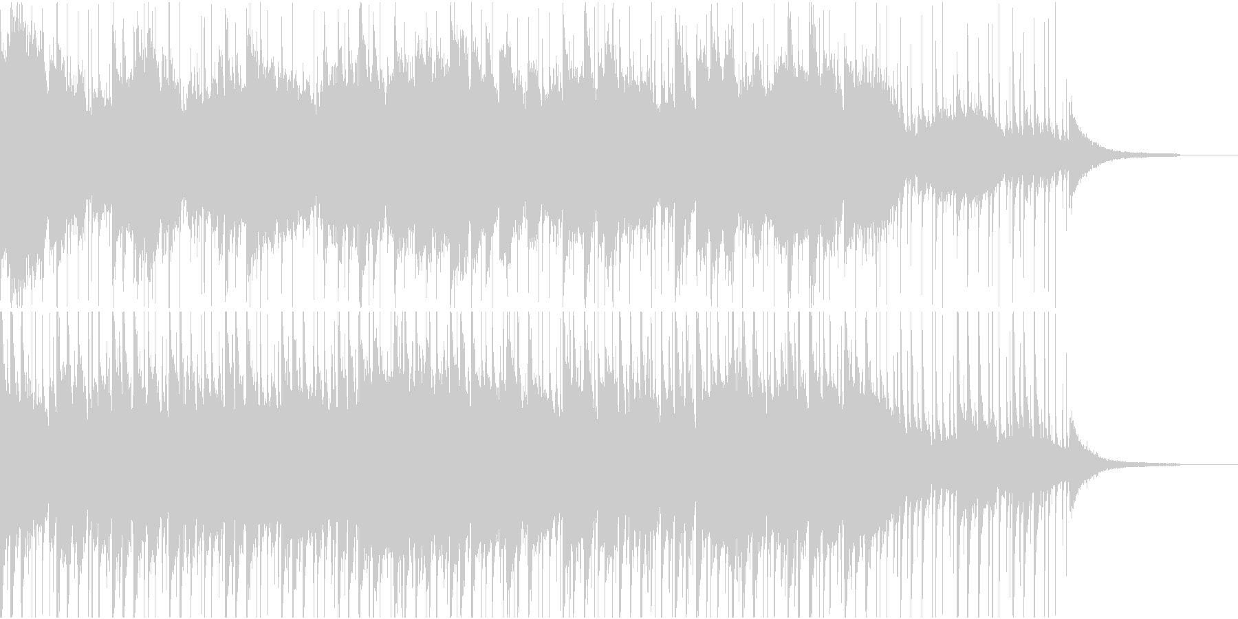 少し和風の強い風を感じる音の未再生の波形