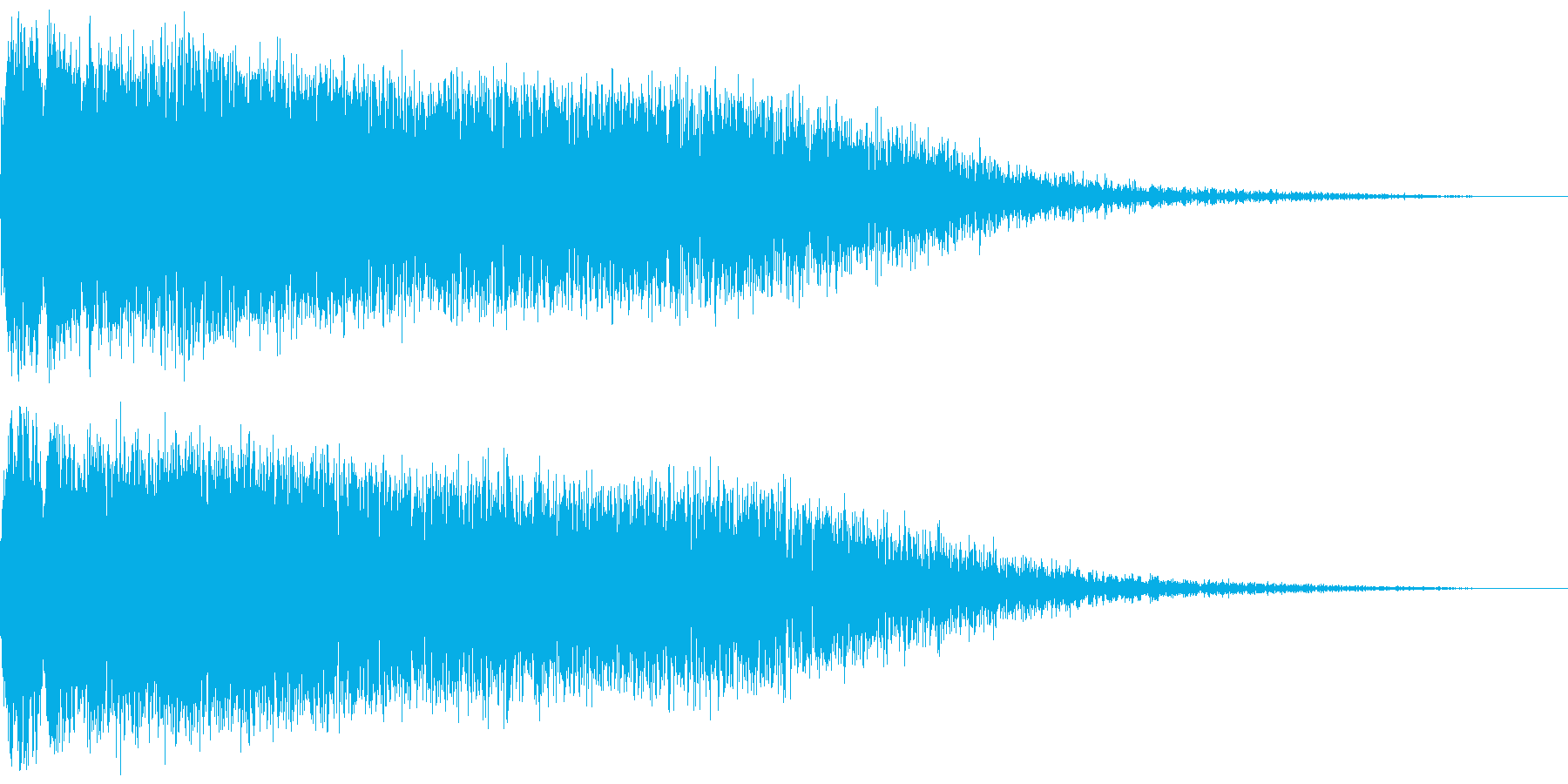 モンスターを倒した時の音 (消滅音)の再生済みの波形