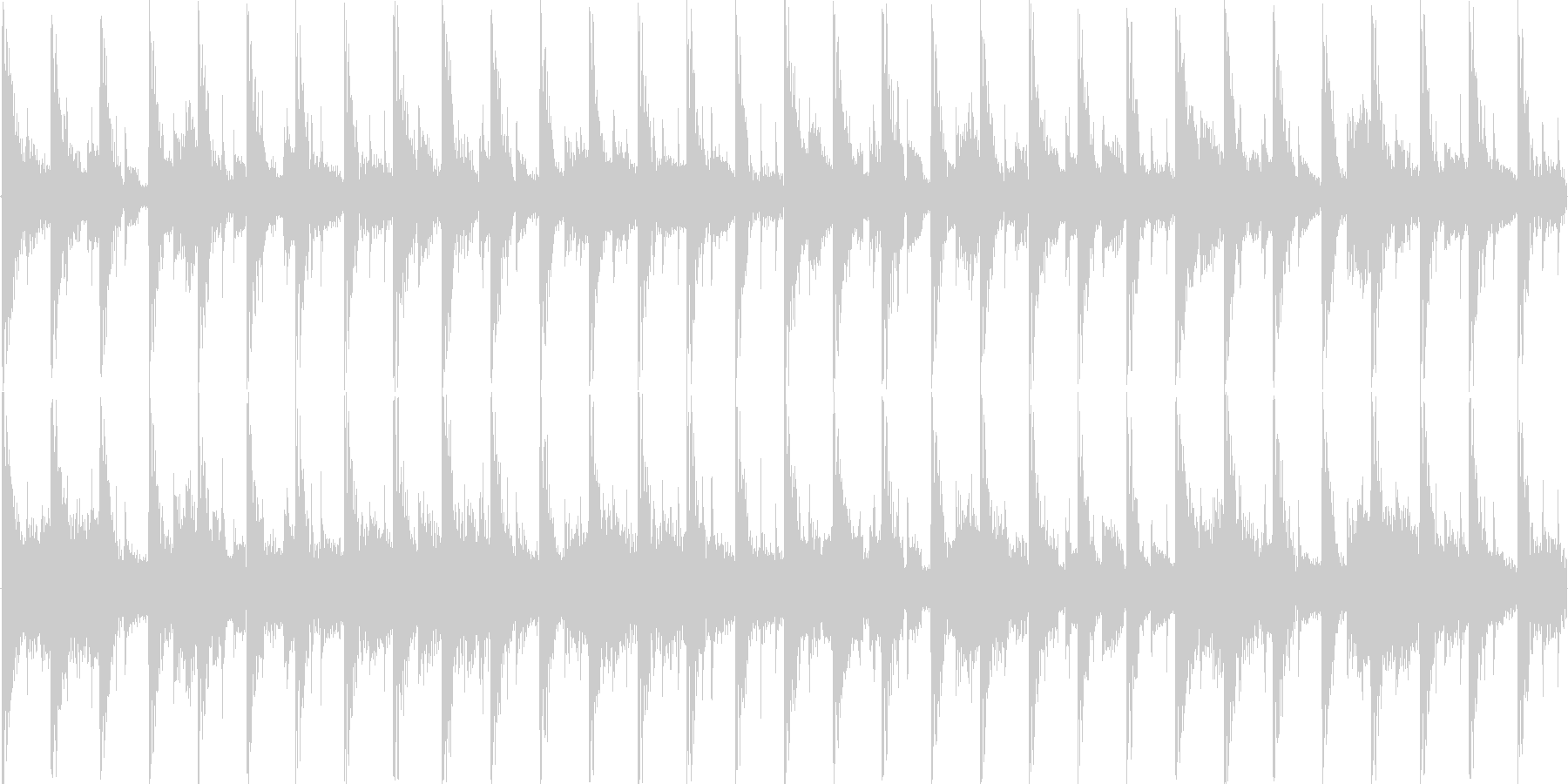 ハウス風のリズムを基調としたループ楽曲…の未再生の波形