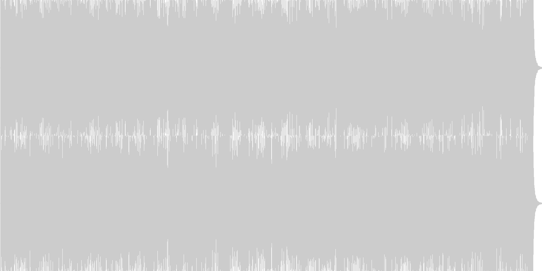 スリリングなサイバーバトルBGMの未再生の波形