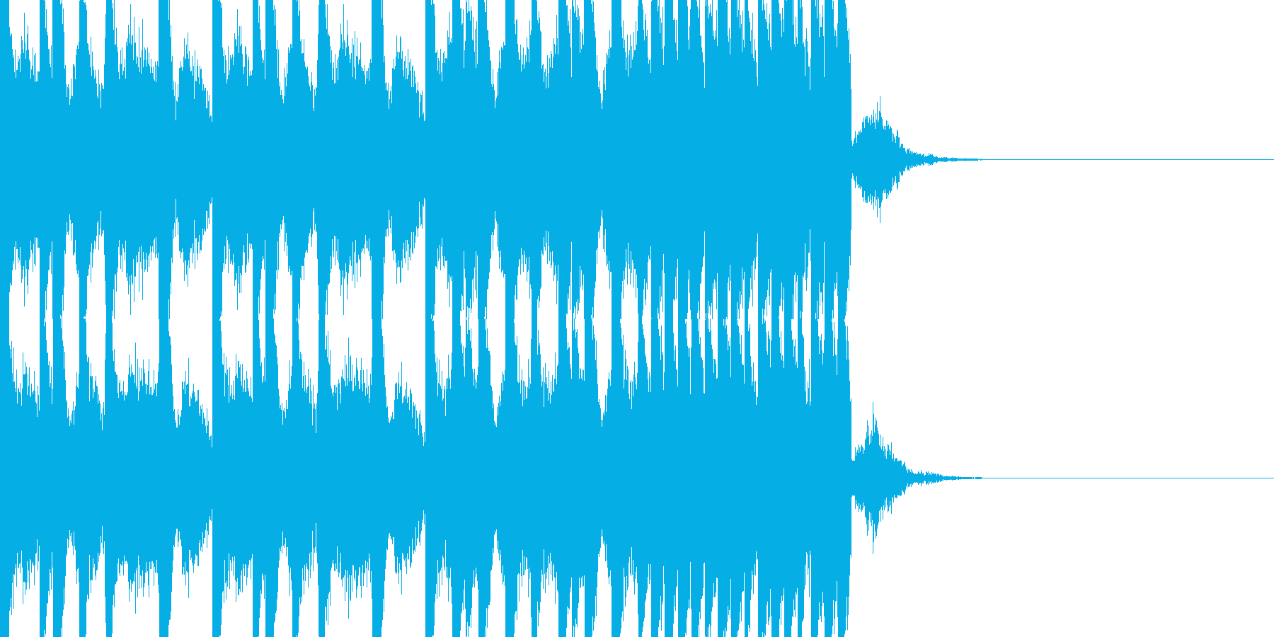 BPM128EDMビルドアップです。の再生済みの波形